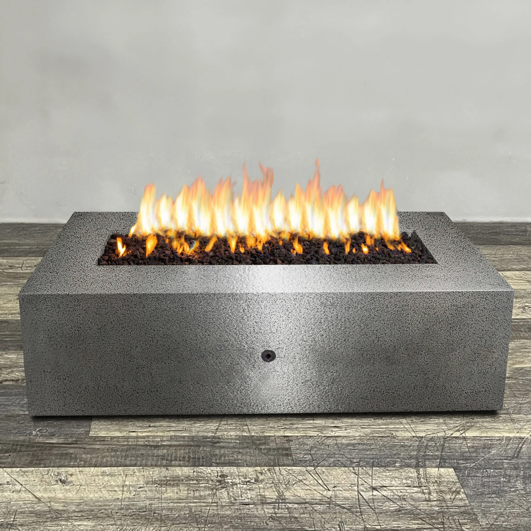 Starfire Designs Gravity Rectangle Powder Coated Steel Gas Fire Pit with Propane Tank Access Door - Image 101