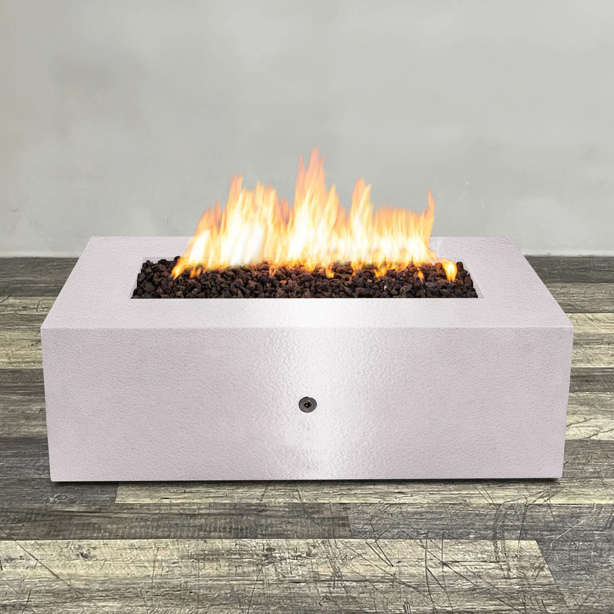 Starfire Designs Gravity Rectangle Powder Coated Steel Gas Fire Pit with Propane Tank Access Door - Image 105