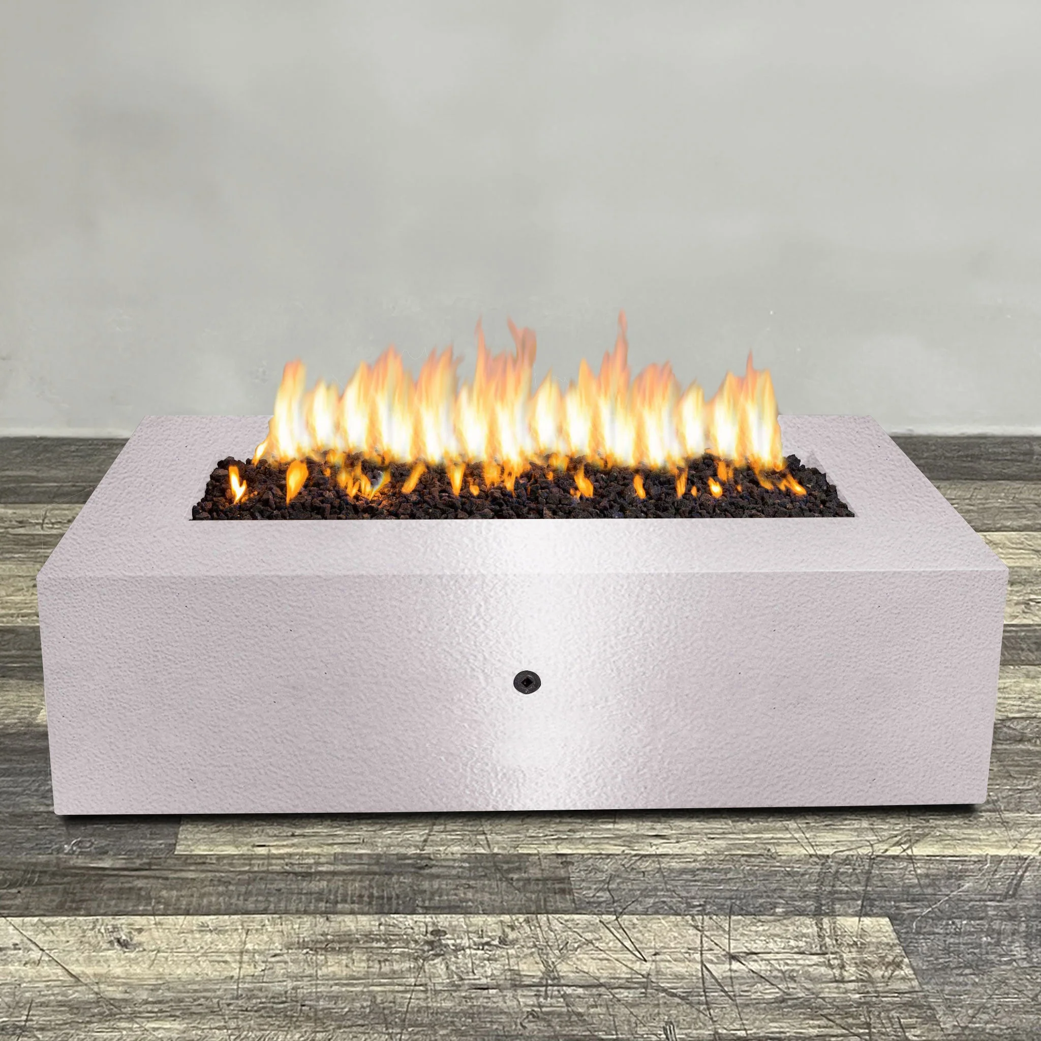 Starfire Designs Gravity Rectangle Powder Coated Steel Gas Fire Pit with Propane Tank Access Door - Image 111