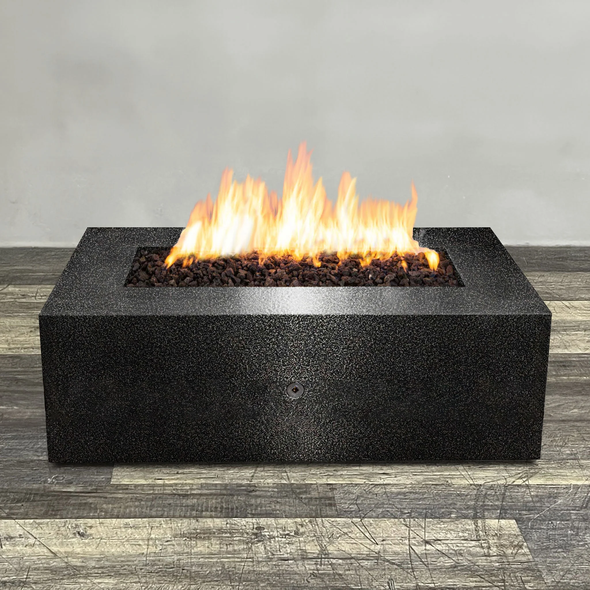 Starfire Designs Gravity Rectangle Powder Coated Steel Gas Fire Pit with Propane Tank Access Door - Image 115