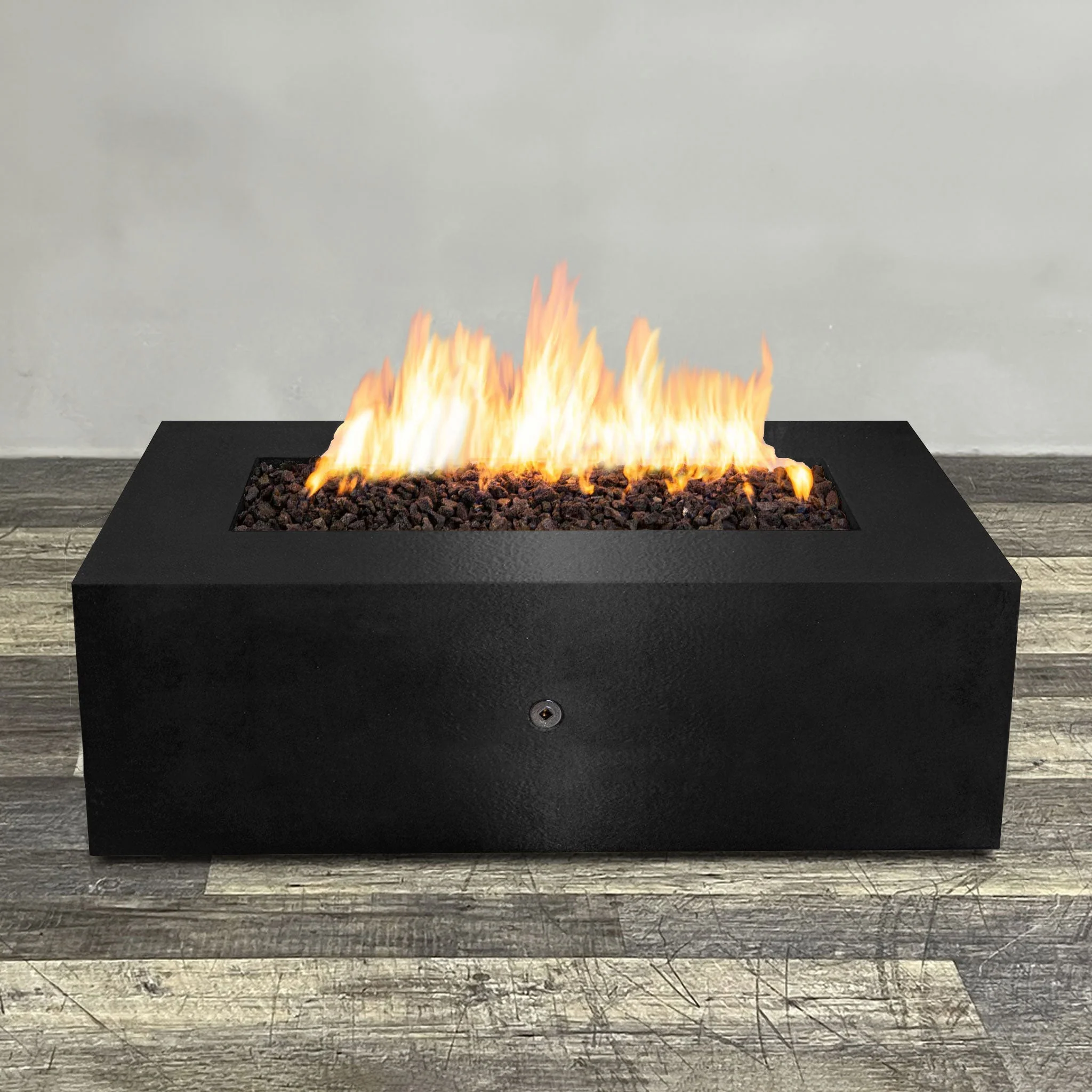 Starfire Designs Gravity Rectangle Powder Coated Steel Gas Fire Pit with Propane Tank Access Door - Image 128