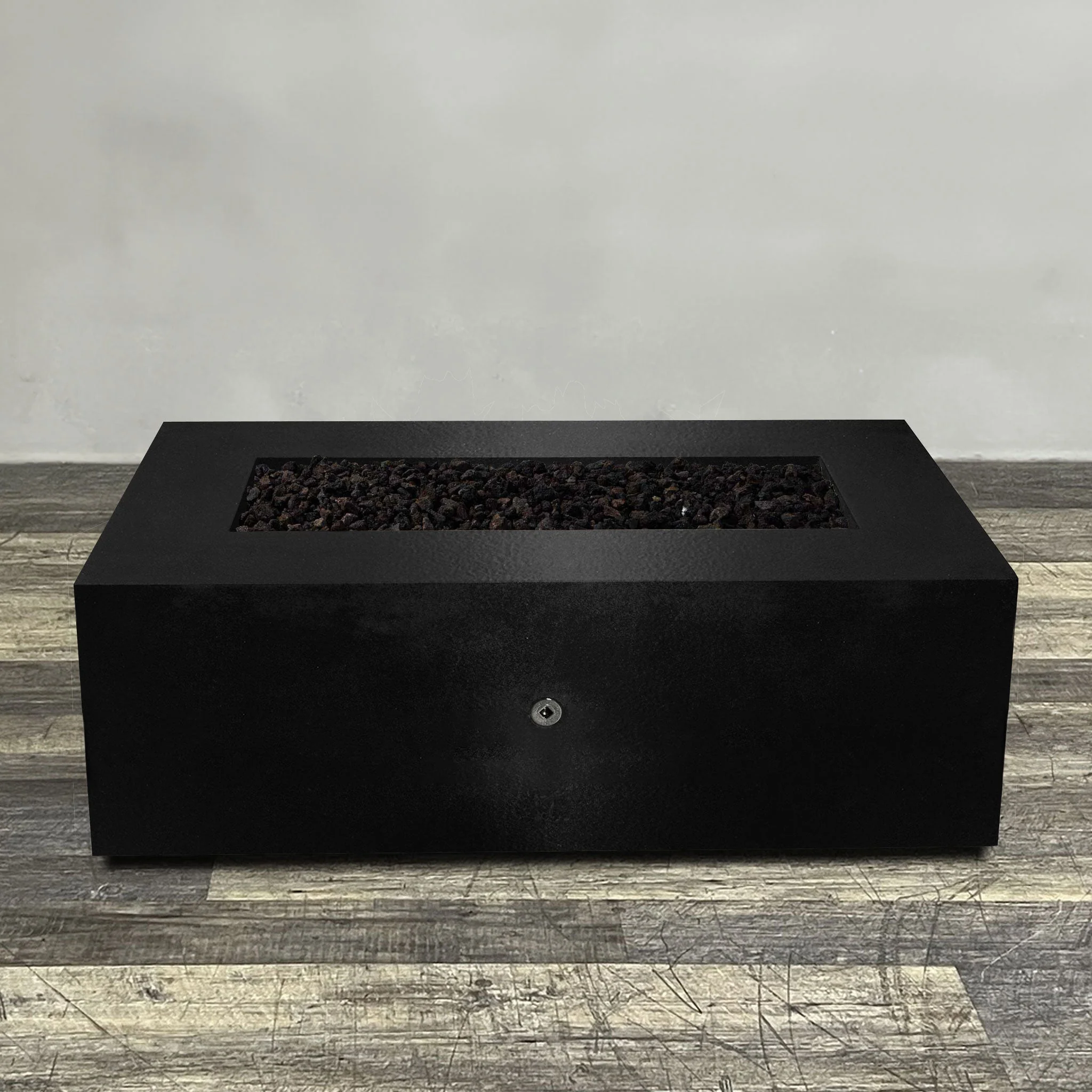 Starfire Designs Gravity Rectangle Powder Coated Steel Gas Fire Pit with Propane Tank Access Door - Image 136