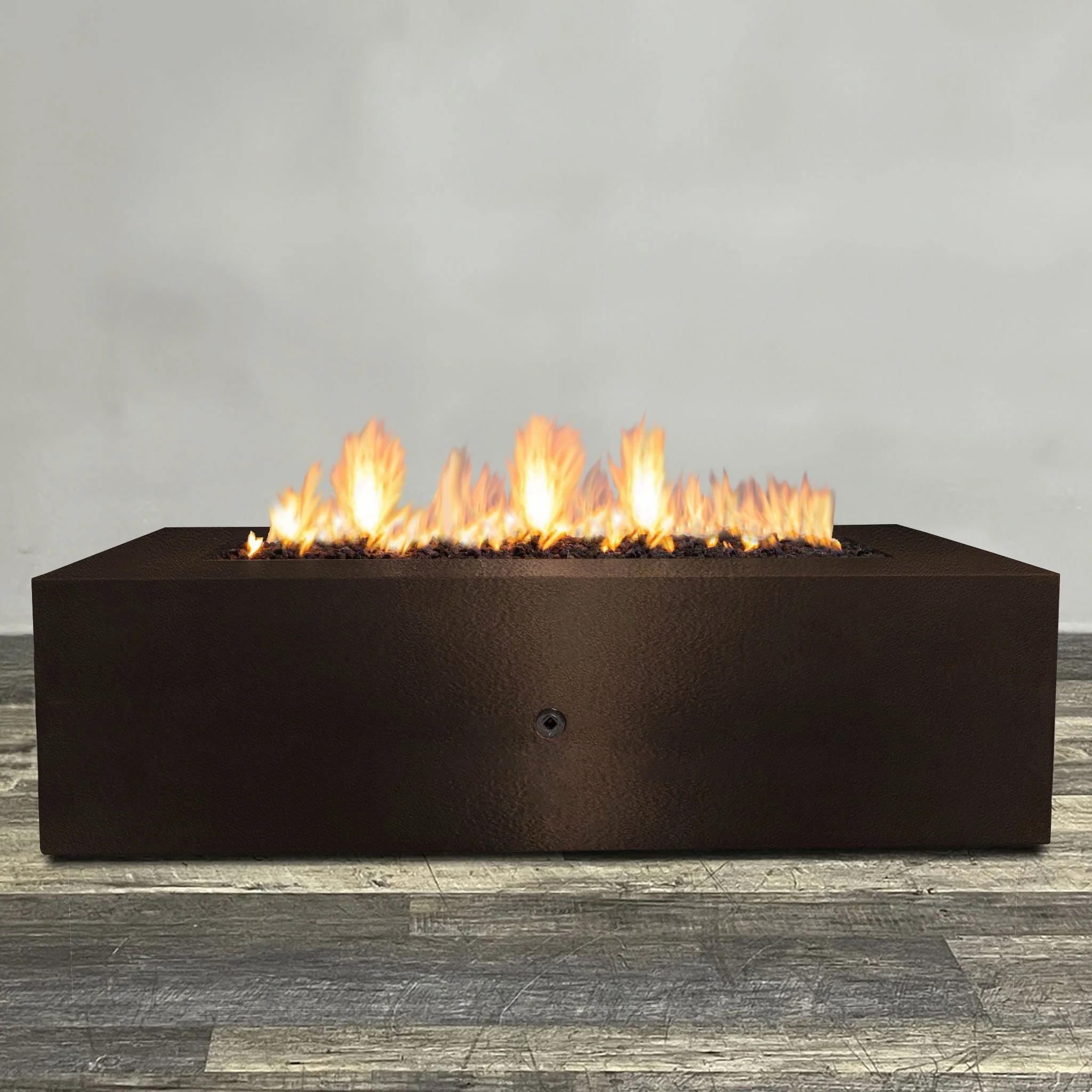Starfire Designs Gravity Rectangle Powder Coated Steel Gas Fire Pit with Propane Tank Access Door - Image 24