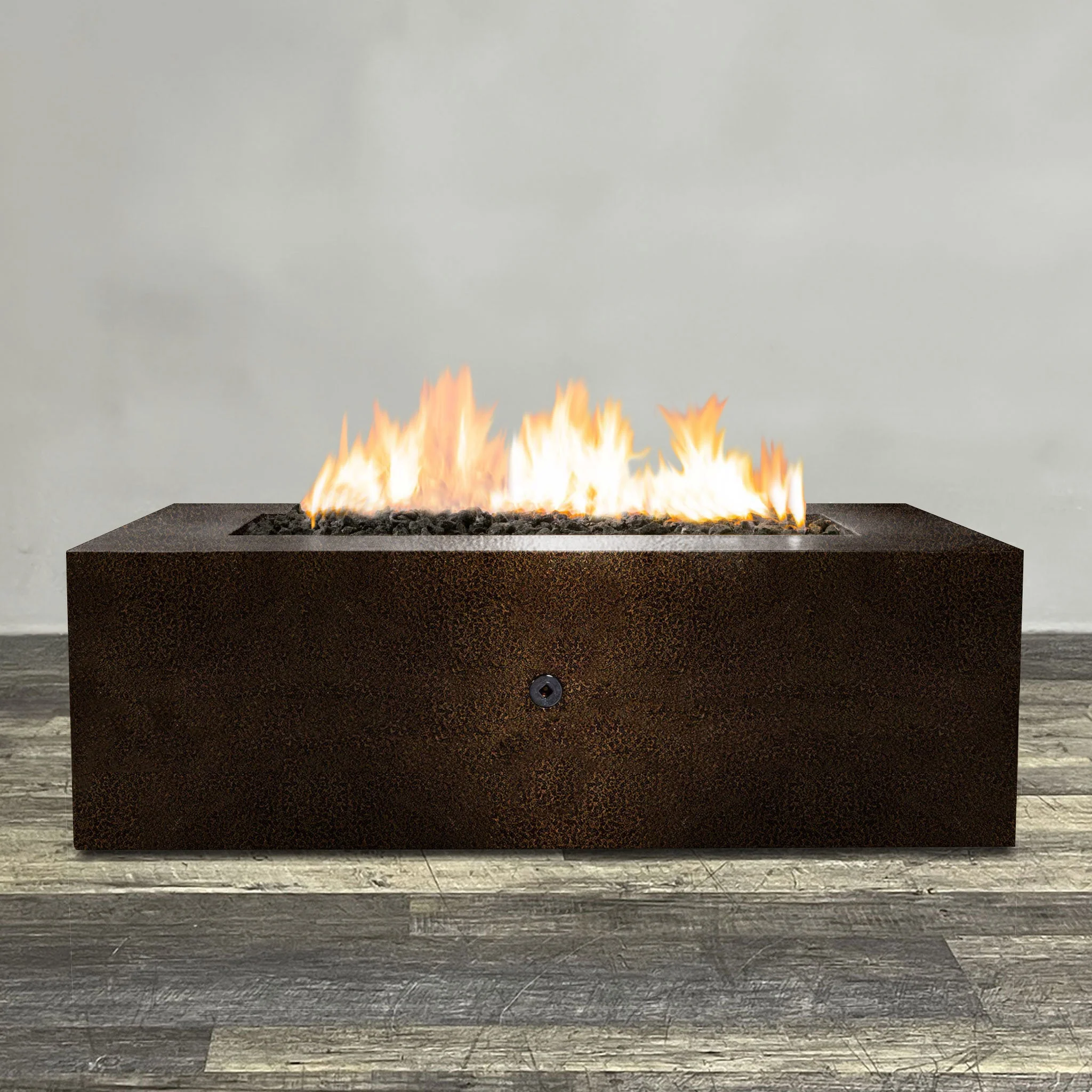 Starfire Designs Gravity Rectangle Powder Coated Steel Gas Fire Pit with Propane Tank Access Door - Image 32