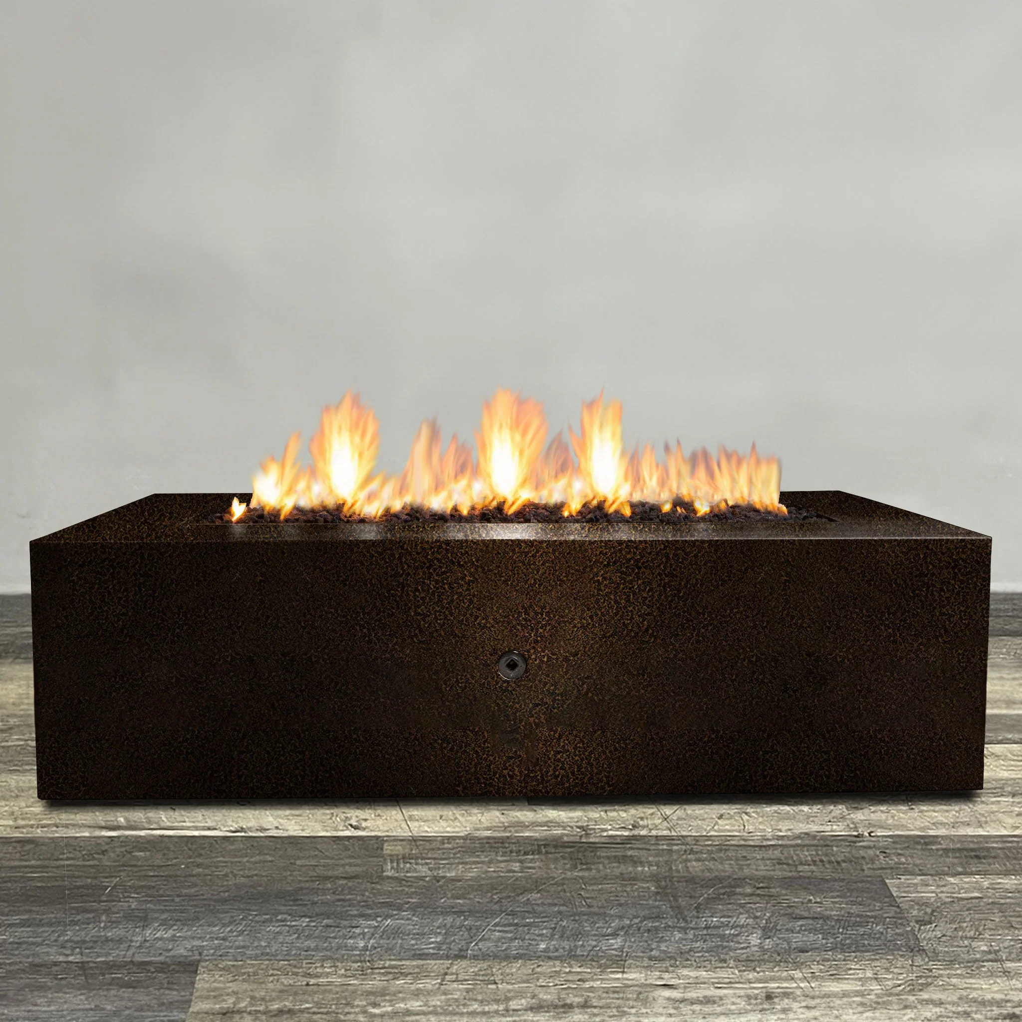 Starfire Designs Gravity Rectangle Powder Coated Steel Gas Fire Pit with Propane Tank Access Door - Image 36