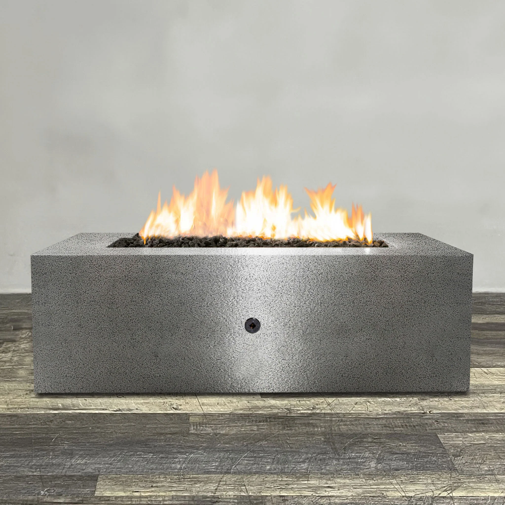 Starfire Designs Gravity Rectangle Powder Coated Steel Gas Fire Pit with Propane Tank Access Door - Image 42