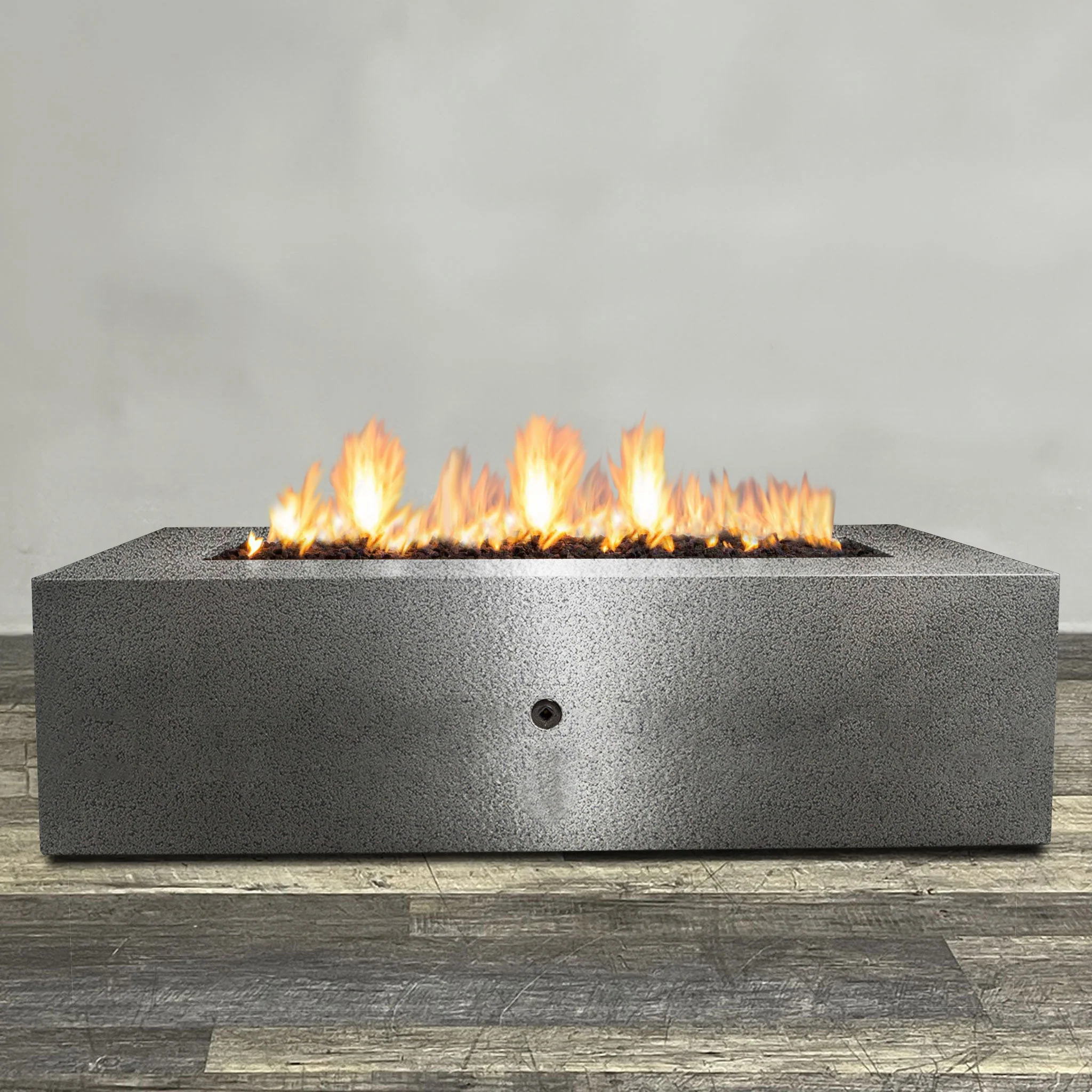 Starfire Designs Gravity Rectangle Powder Coated Steel Gas Fire Pit with Propane Tank Access Door - Image 43