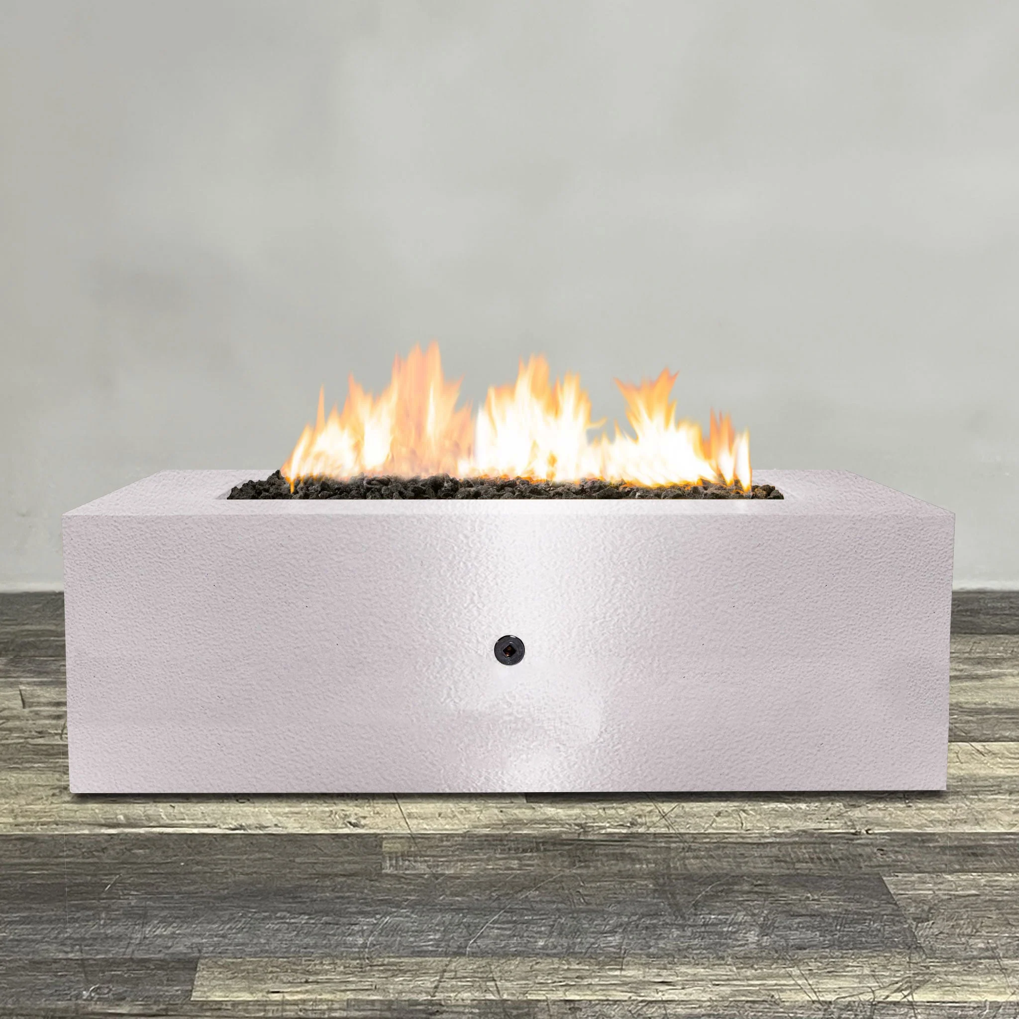 Starfire Designs Gravity Rectangle Powder Coated Steel Gas Fire Pit with Propane Tank Access Door - Image 49