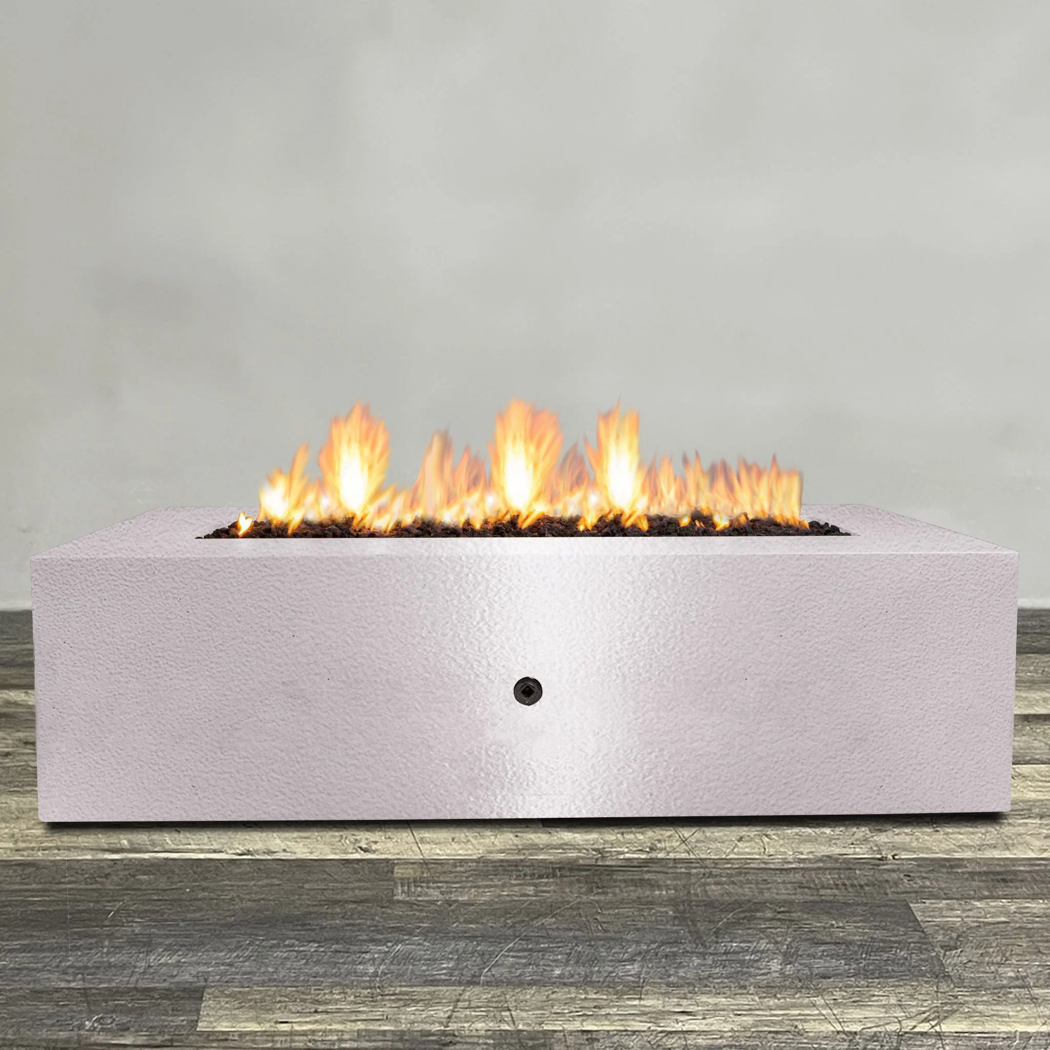 Starfire Designs Gravity Rectangle Powder Coated Steel Gas Fire Pit with Propane Tank Access Door - Image 50