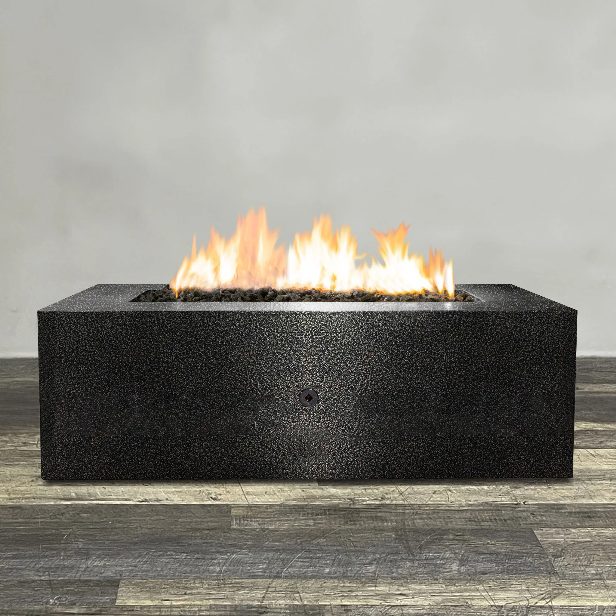 Starfire Designs Gravity Rectangle Powder Coated Steel Gas Fire Pit with Propane Tank Access Door - Image 55