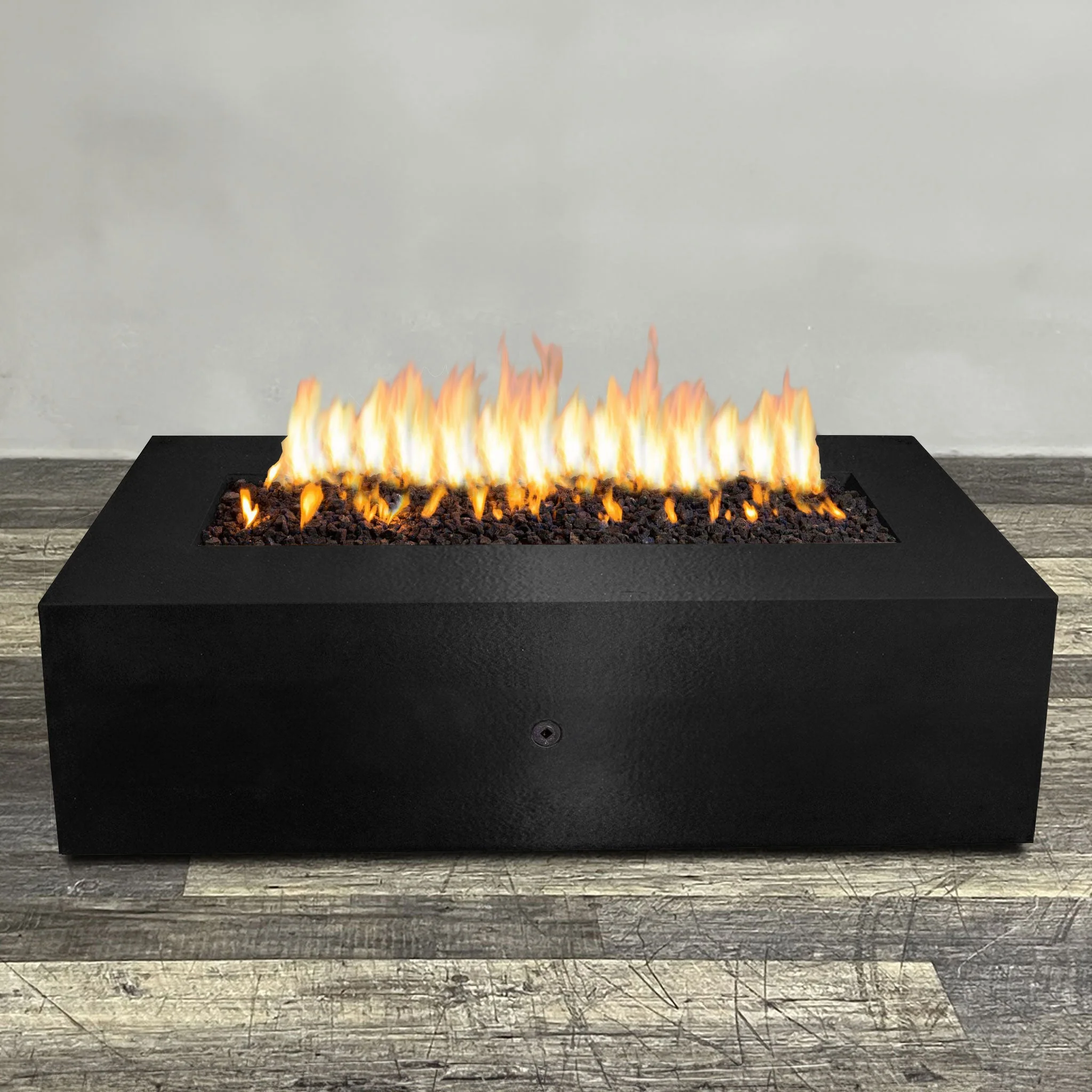 Starfire Designs Gravity Rectangle Powder Coated Steel Gas Fire Pit with Propane Tank Access Door - Image 73
