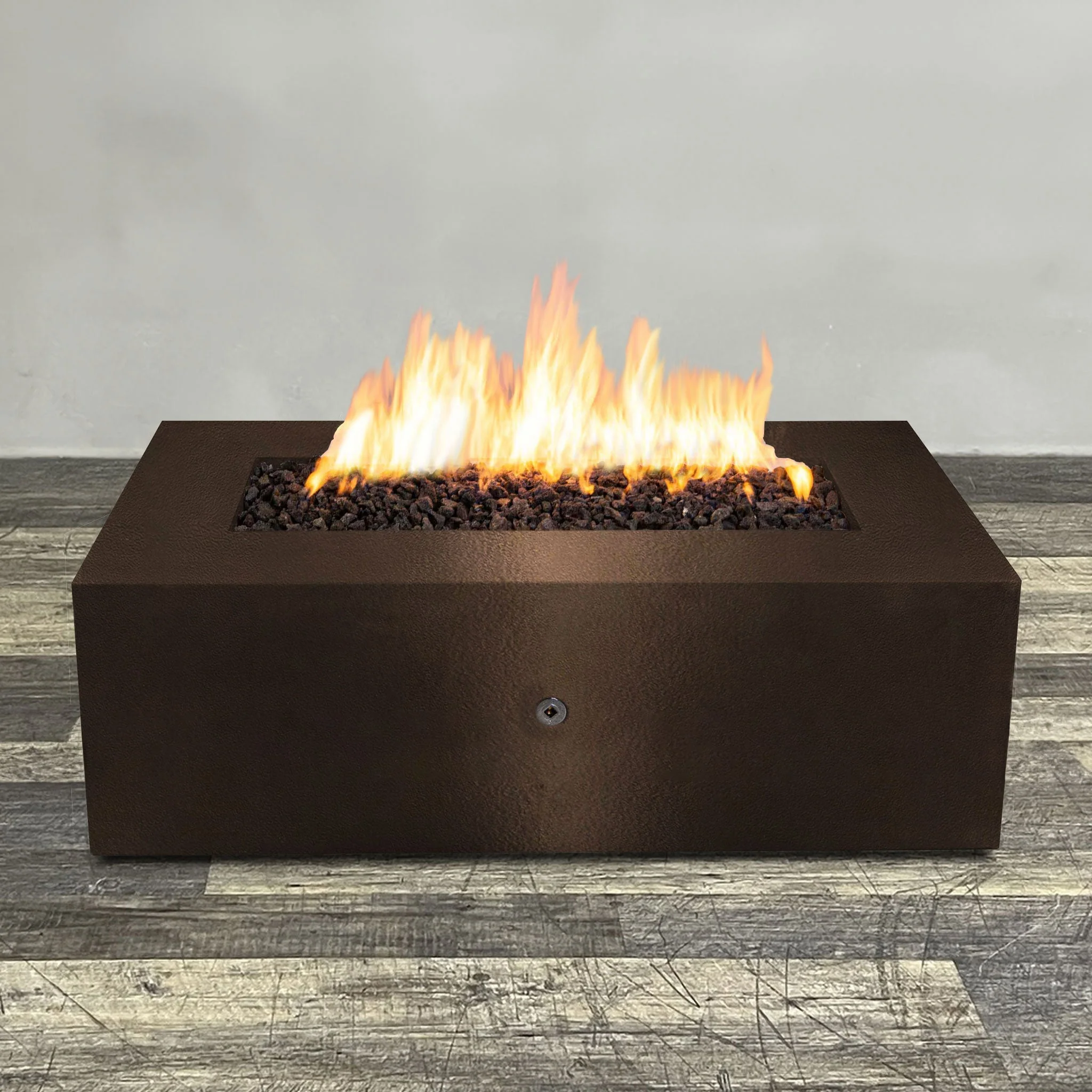 Starfire Designs Gravity Rectangle Powder Coated Steel Gas Fire Pit with Propane Tank Access Door - Image 77
