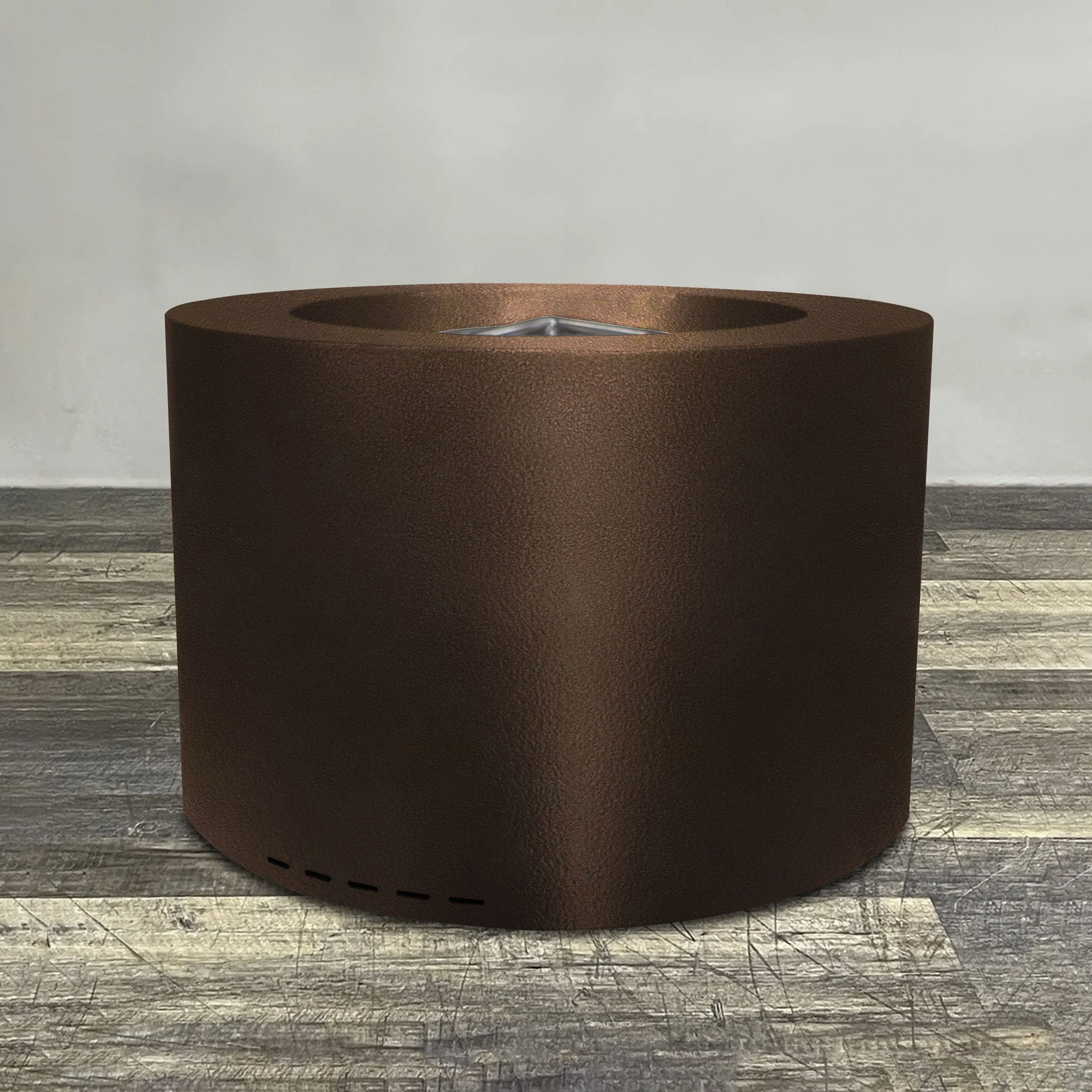 Starfire Designs Gravity Round Powder Coated Steel Gas Fire Pit with Propane Tank Access Door - Image 195