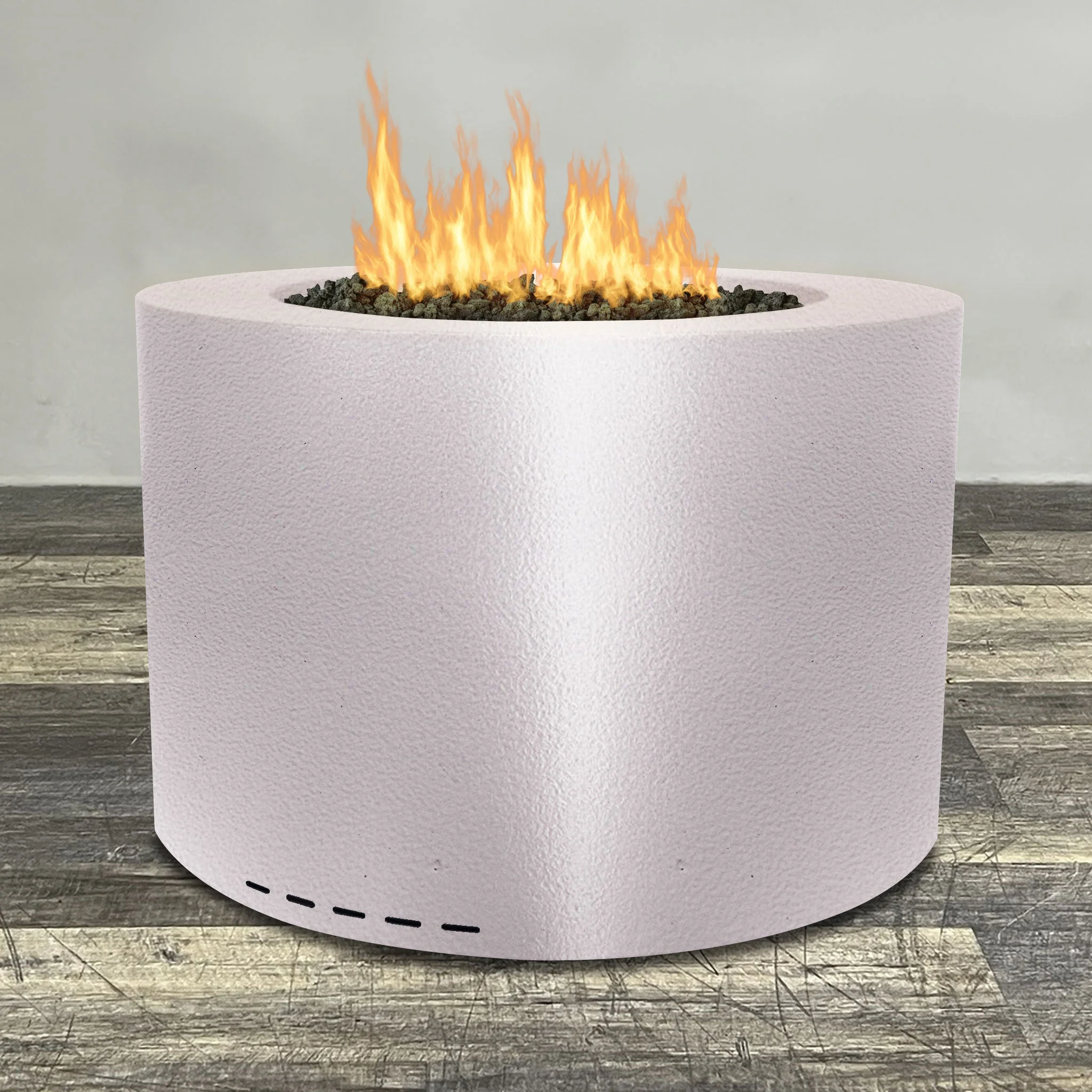 Starfire Designs Gravity Round Powder Coated Steel Gas Fire Pit with Propane Tank Access Door - Image 88