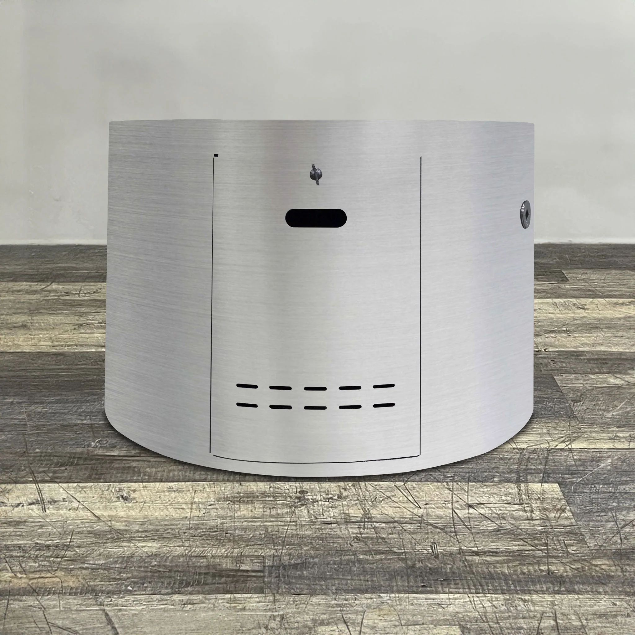 Starfire Designs Metal Gravity 36" Round Stainless Steel Gas Fire Pit with Propane Tank Access Door - Image 6