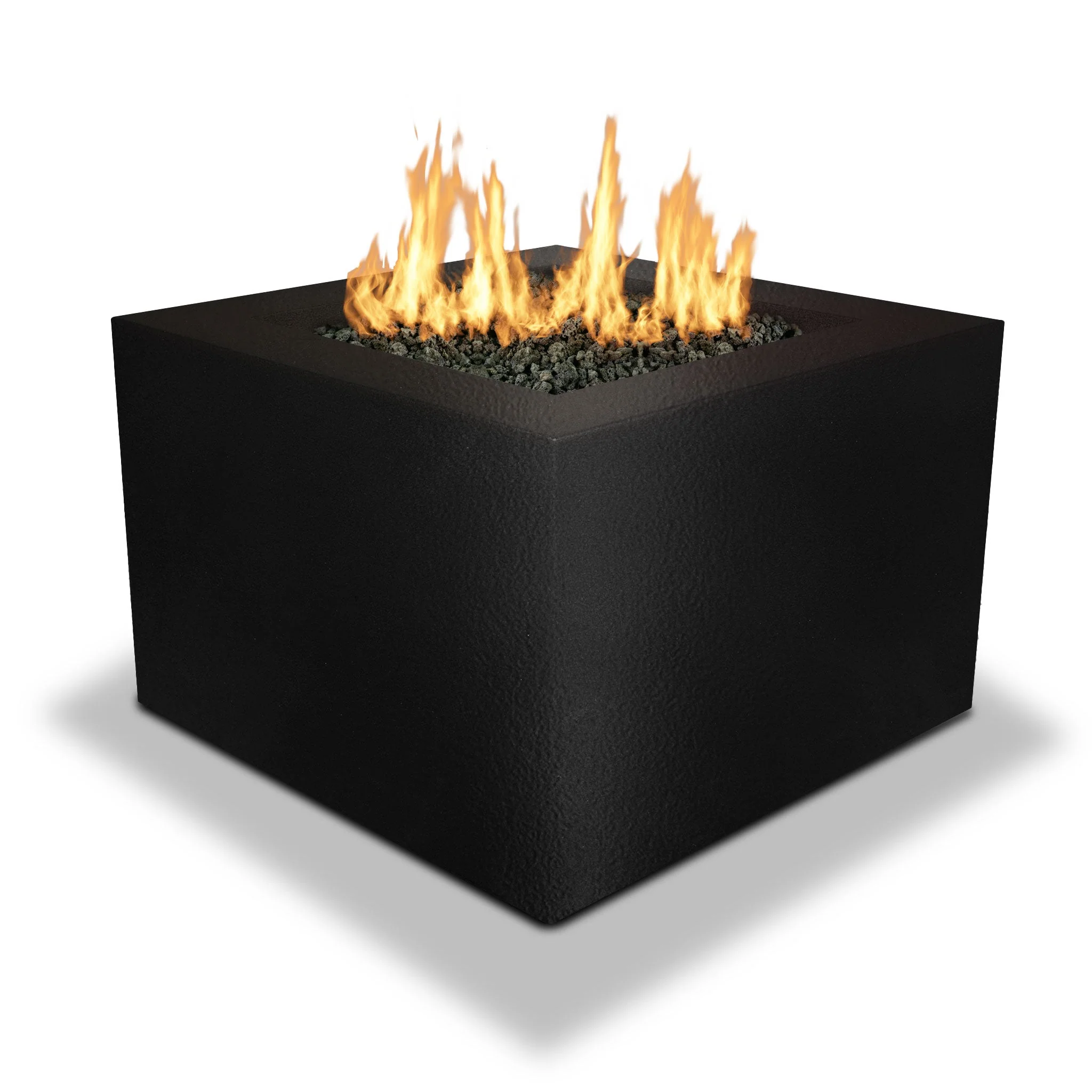 Starfire Designs Gravity Square Powder Coated Steel Gas Fire Pit with Propane Tank Access Door - Image 11