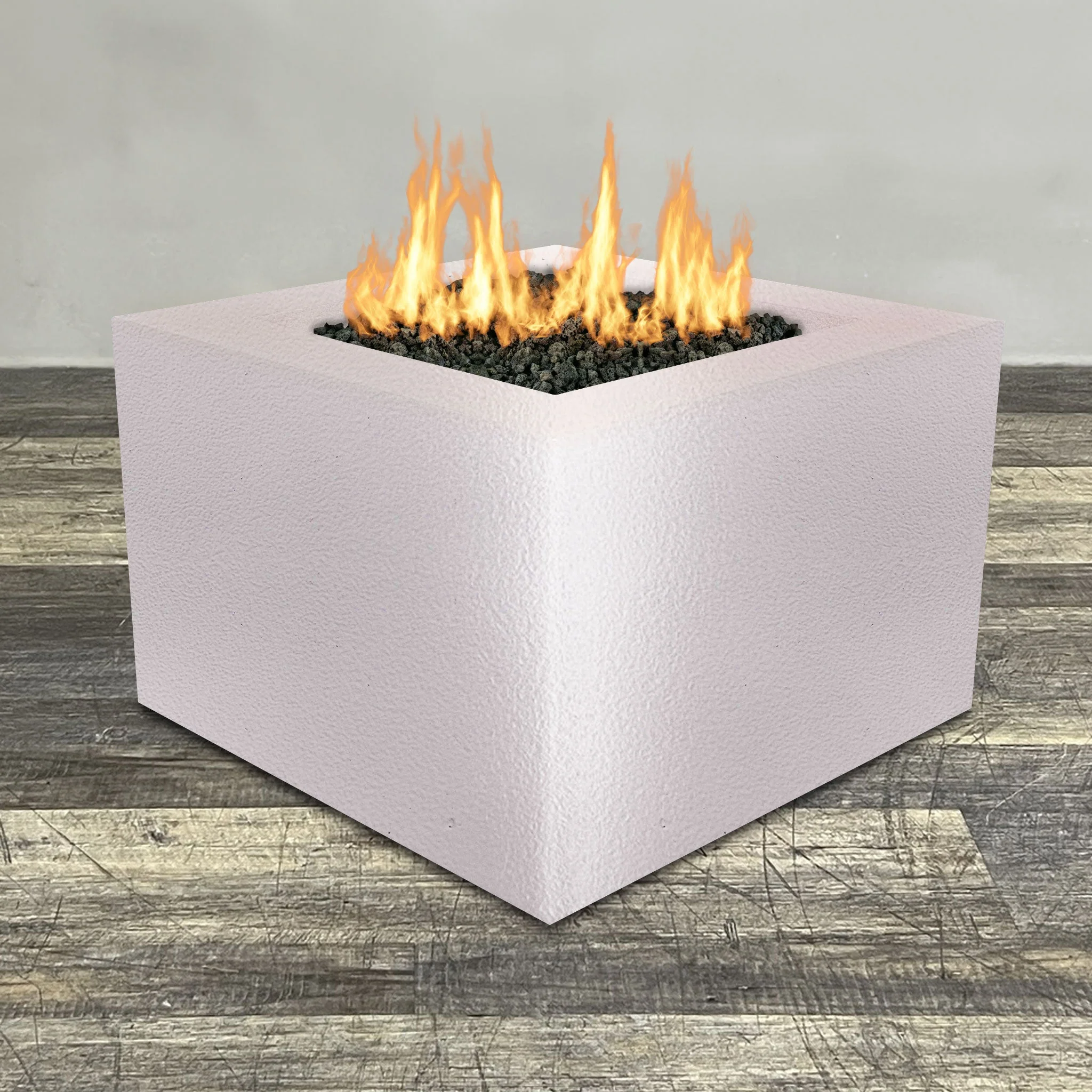 Starfire Designs Gravity Square Powder Coated Steel Gas Fire Pit with Propane Tank Access Door - Image 121