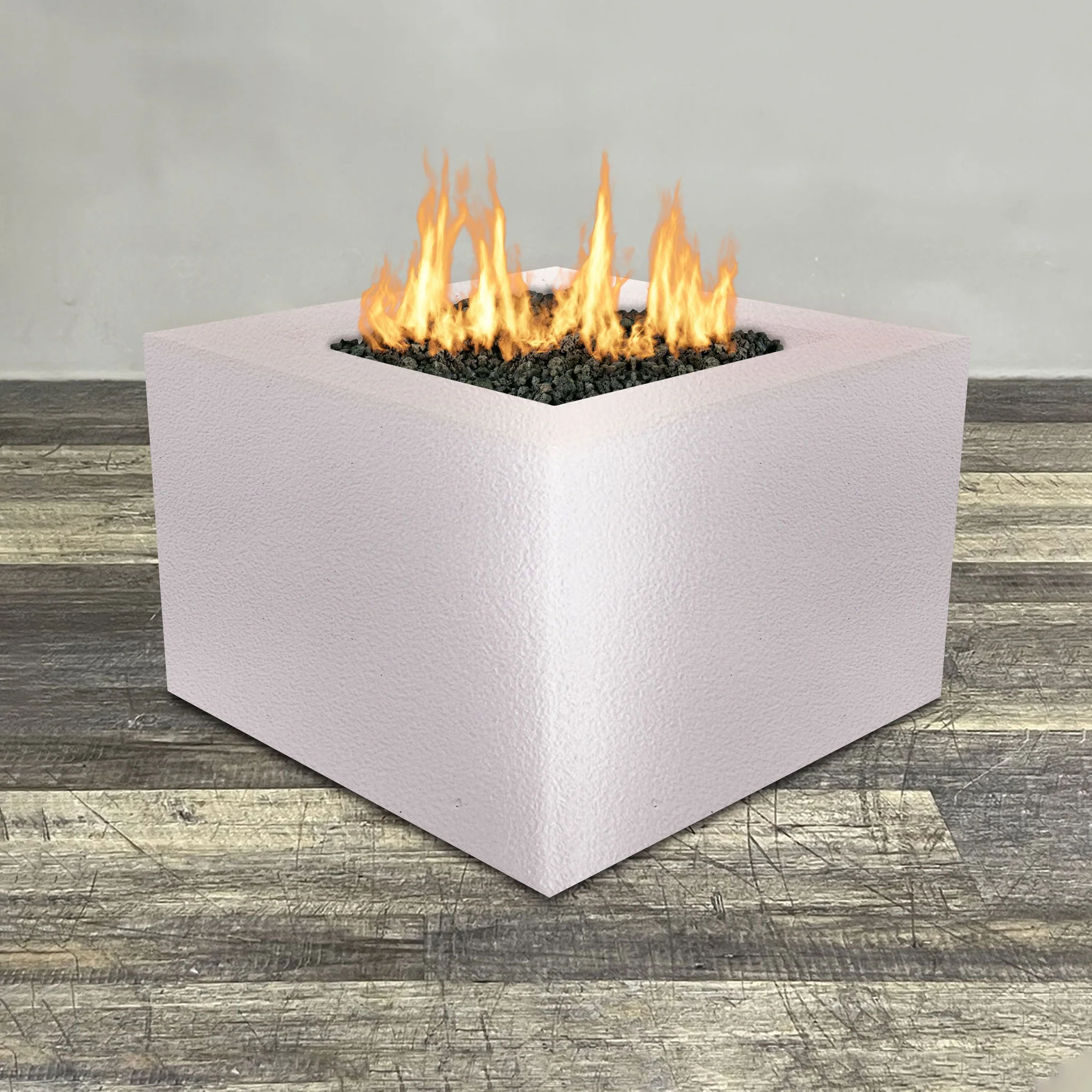 Starfire Designs Gravity Square Powder Coated Steel Gas Fire Pit with Propane Tank Access Door - Image 124