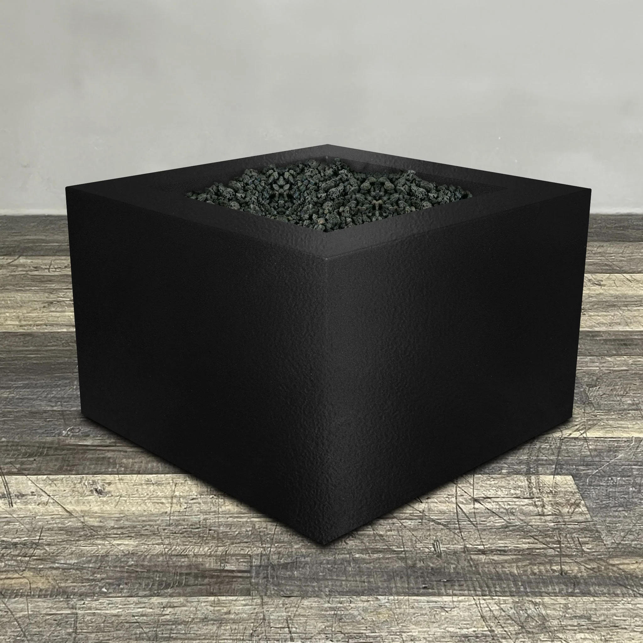 Starfire Designs Gravity Square Powder Coated Steel Gas Fire Pit with Propane Tank Access Door - Image 195