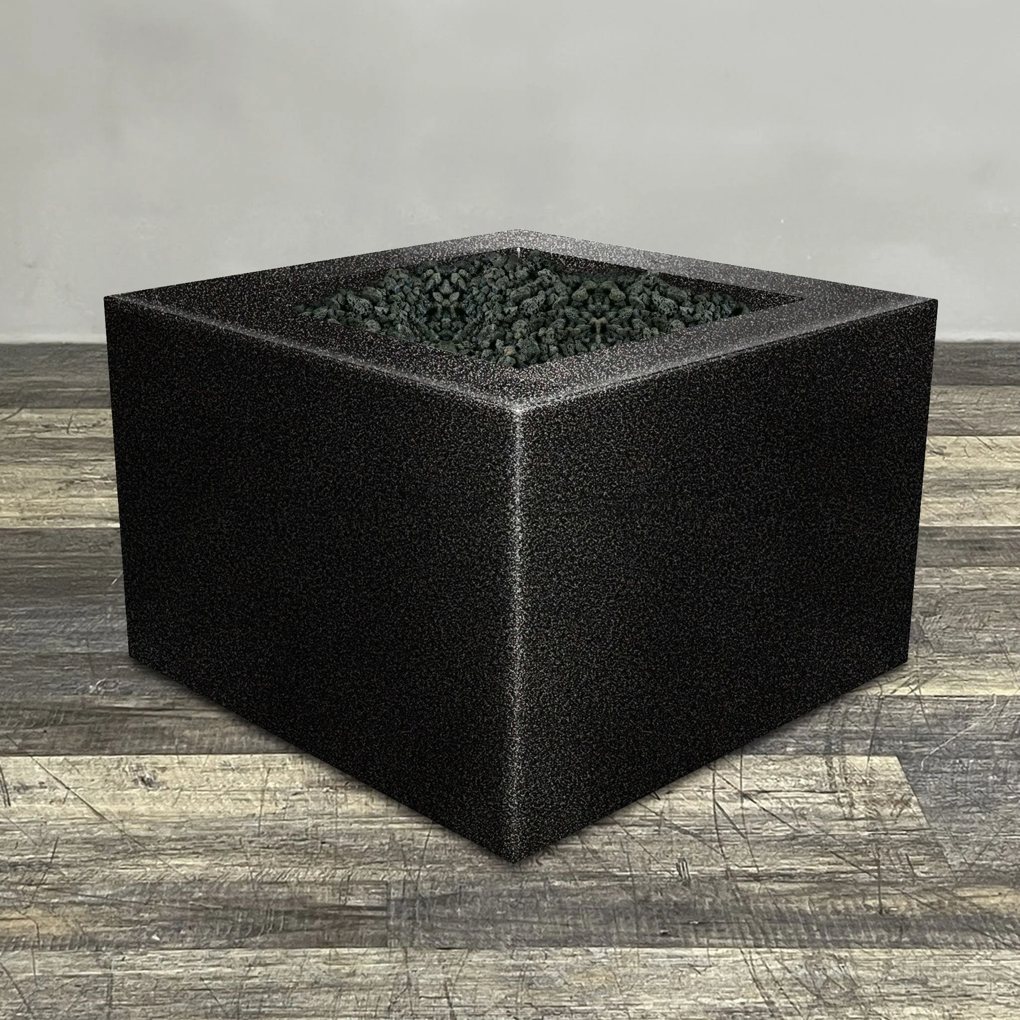 Starfire Designs Gravity Square Powder Coated Steel Gas Fire Pit with Propane Tank Access Door - Image 199