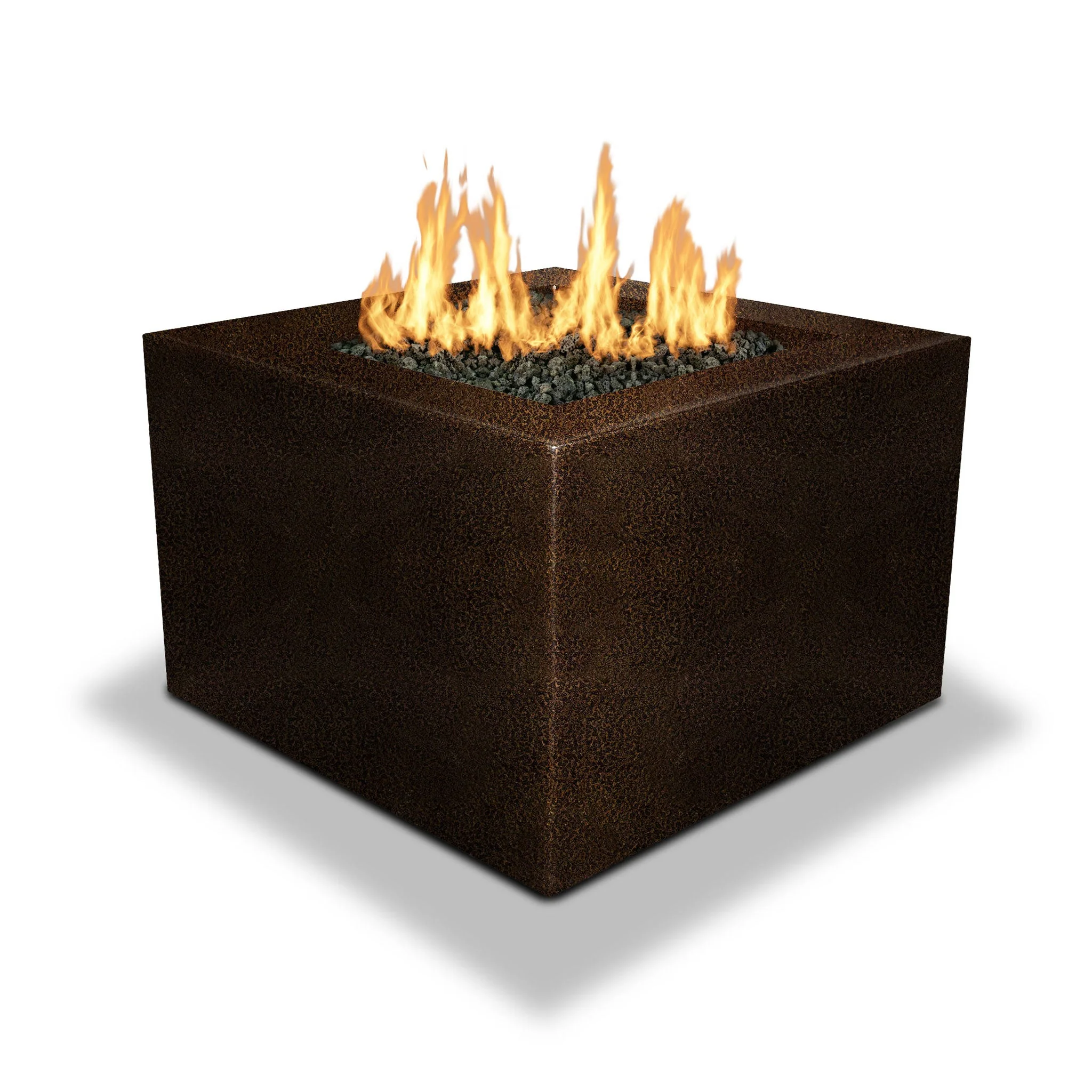 Starfire Designs Gravity Square Powder Coated Steel Gas Fire Pit with Propane Tank Access Door - Image 38