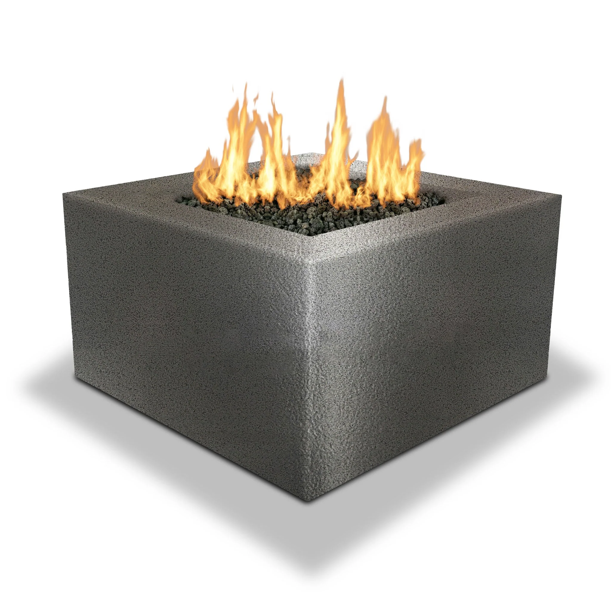Starfire Designs Gravity Square Powder Coated Steel Gas Fire Pit with Propane Tank Access Door - Image 48