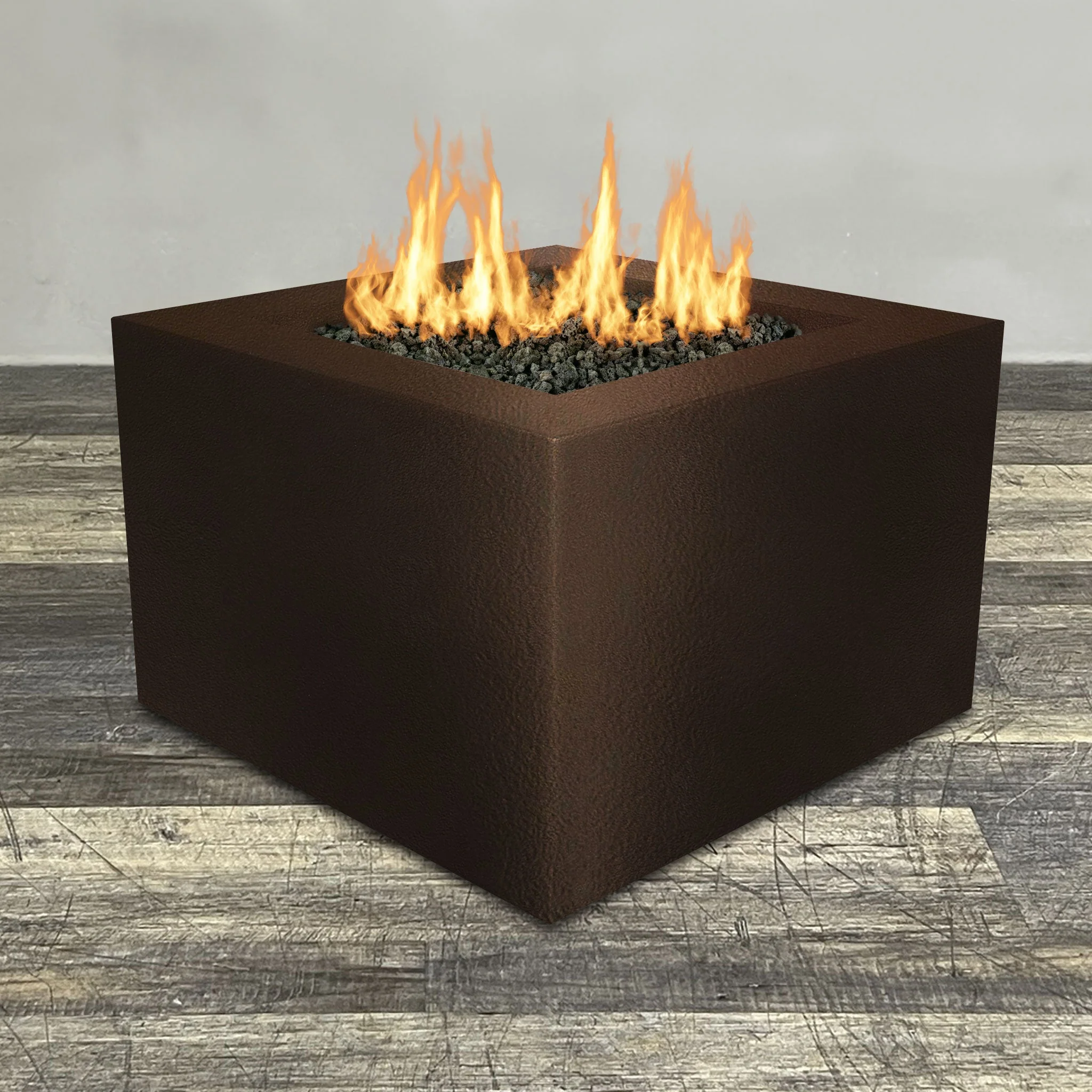 Starfire Designs Gravity Square Powder Coated Steel Gas Fire Pit with Propane Tank Access Door - Image 81