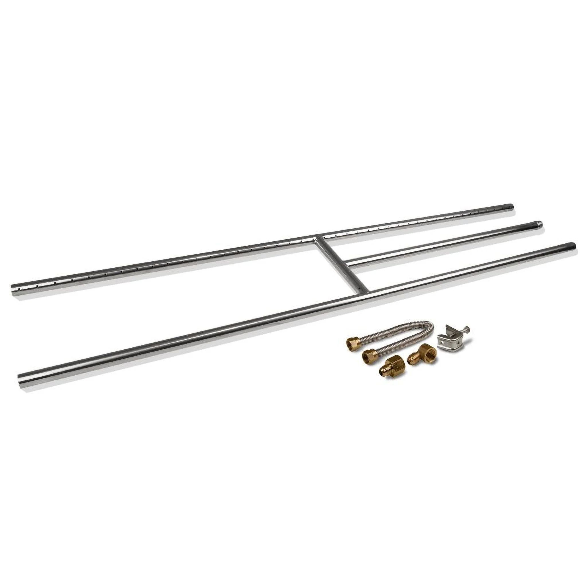 12" - 48" Stainless Steel Fireplace H-Burner w/ Connection Kit by Starfire Designs - Image 10