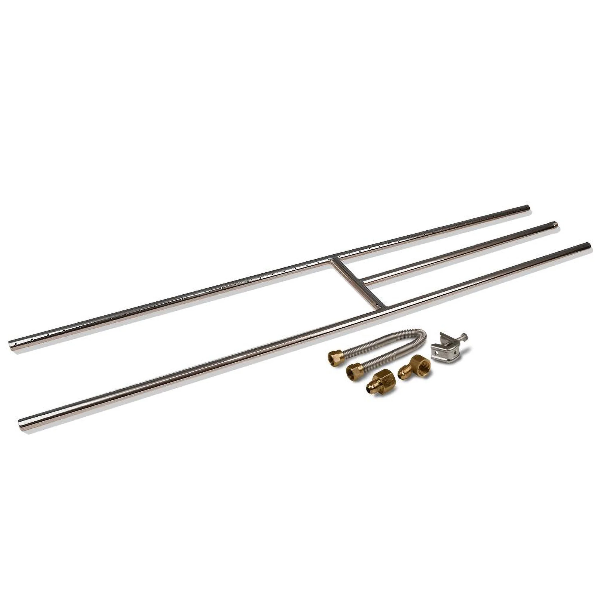 12" - 48" Stainless Steel Fireplace H-Burner w/ Connection Kit by Starfire Designs - Image 11