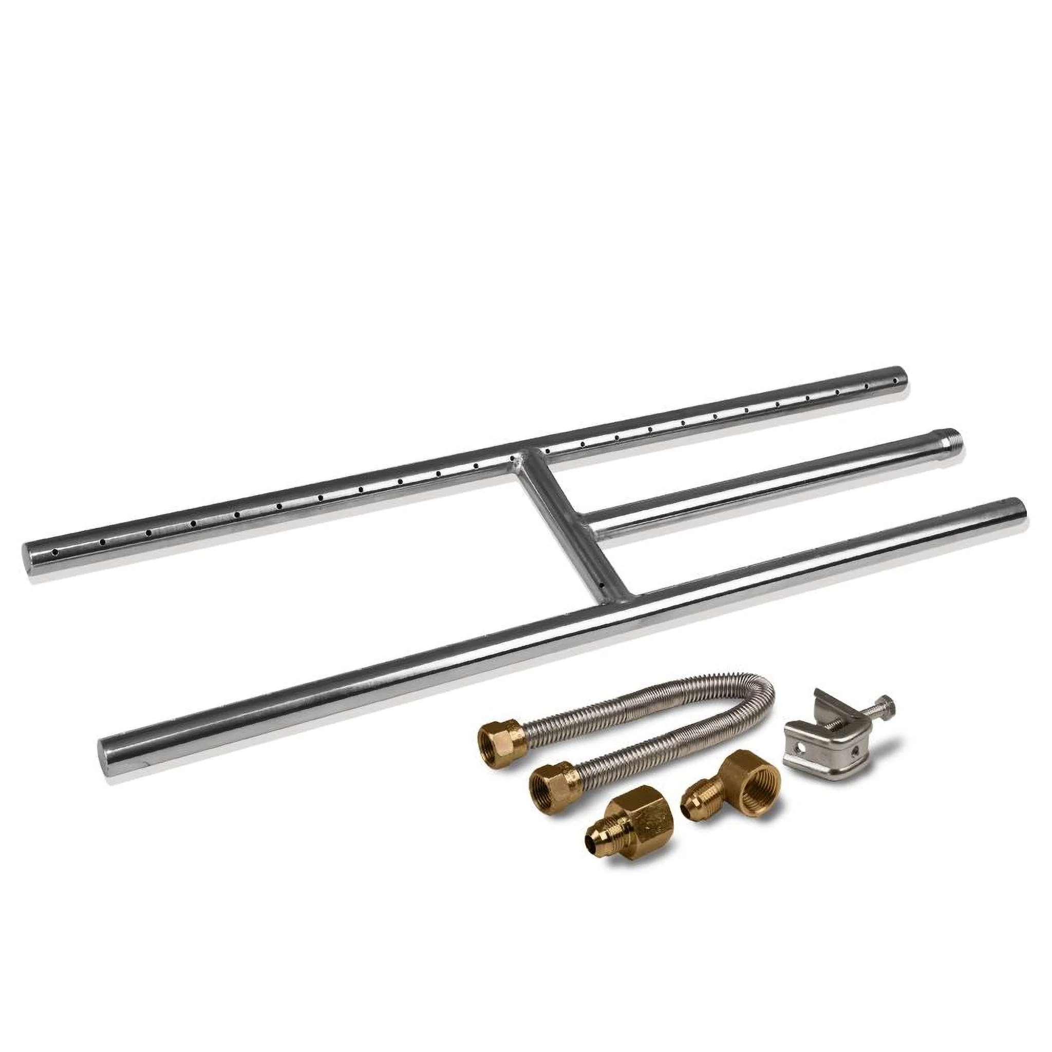12" - 48" Stainless Steel Fireplace H-Burner w/ Connection Kit by Starfire Designs - Image 6