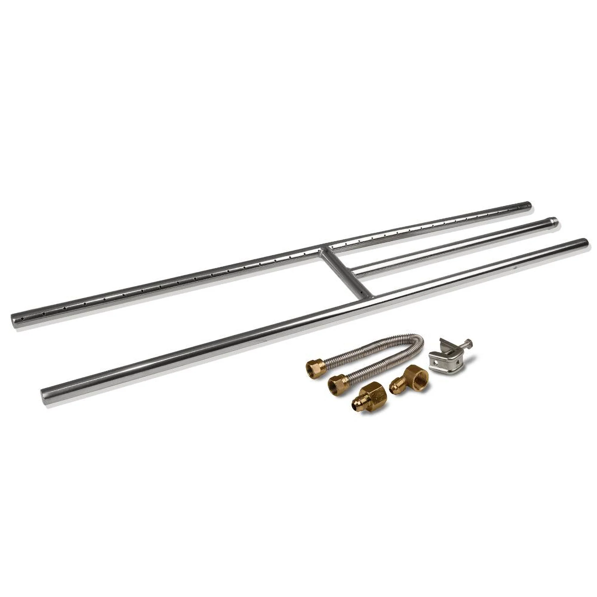 12" - 48" Stainless Steel Fireplace H-Burner w/ Connection Kit by Starfire Designs - Image 7