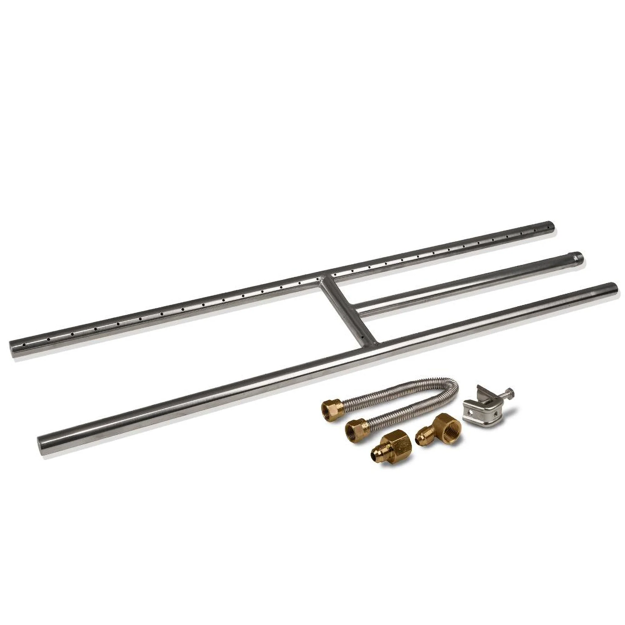 12" - 48" Stainless Steel Fireplace H-Burner w/ Connection Kit by Starfire Designs - Image 8