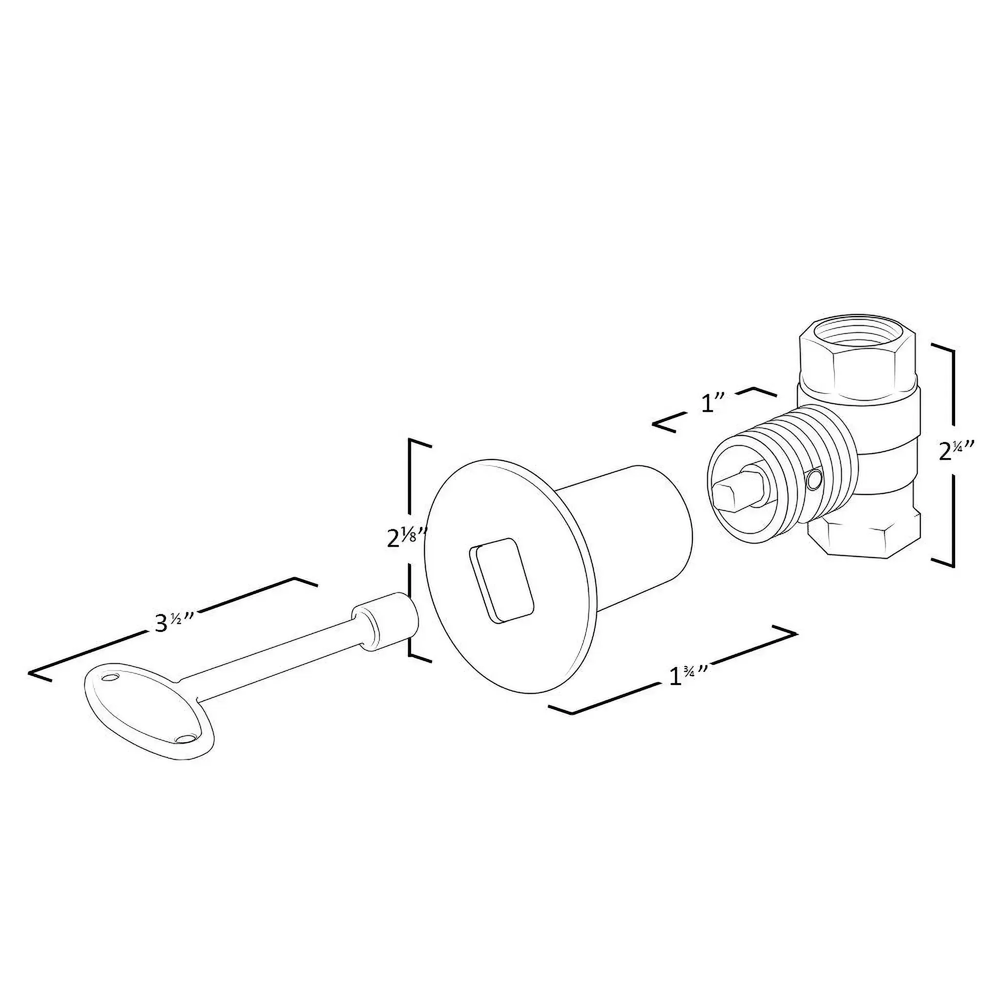 Starfire Designs Straight Decorative Gas Key Valve Kit - Image 14