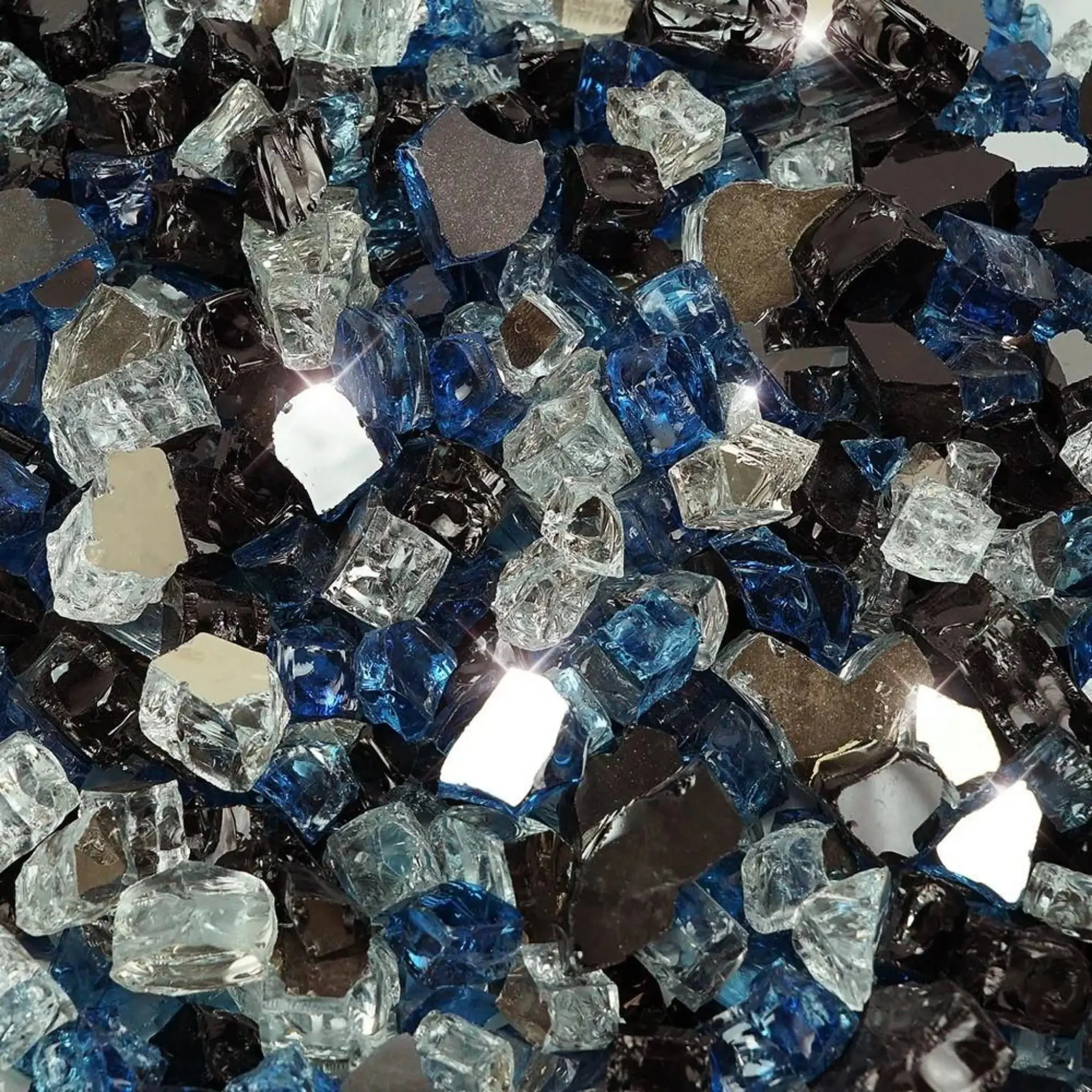 Starfire Glass 1/2" Broken Pre-Mixed Fire Glass (10lbs) - Image 18