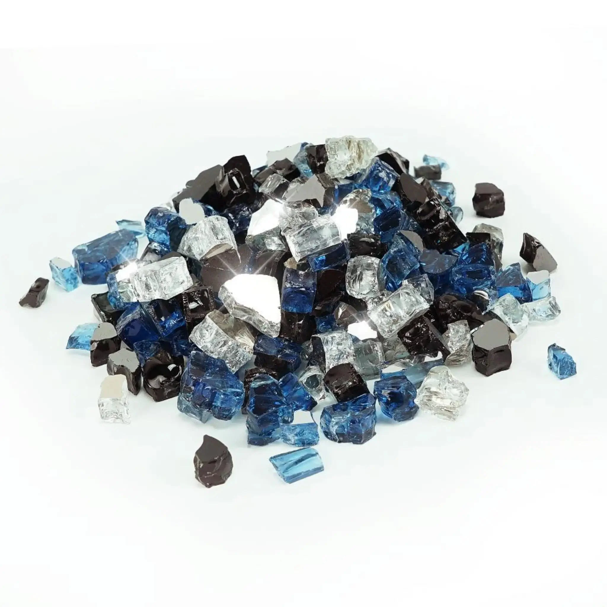 Starfire Glass 1/2" Broken Pre-Mixed Fire Glass (10lbs) - Image 9
