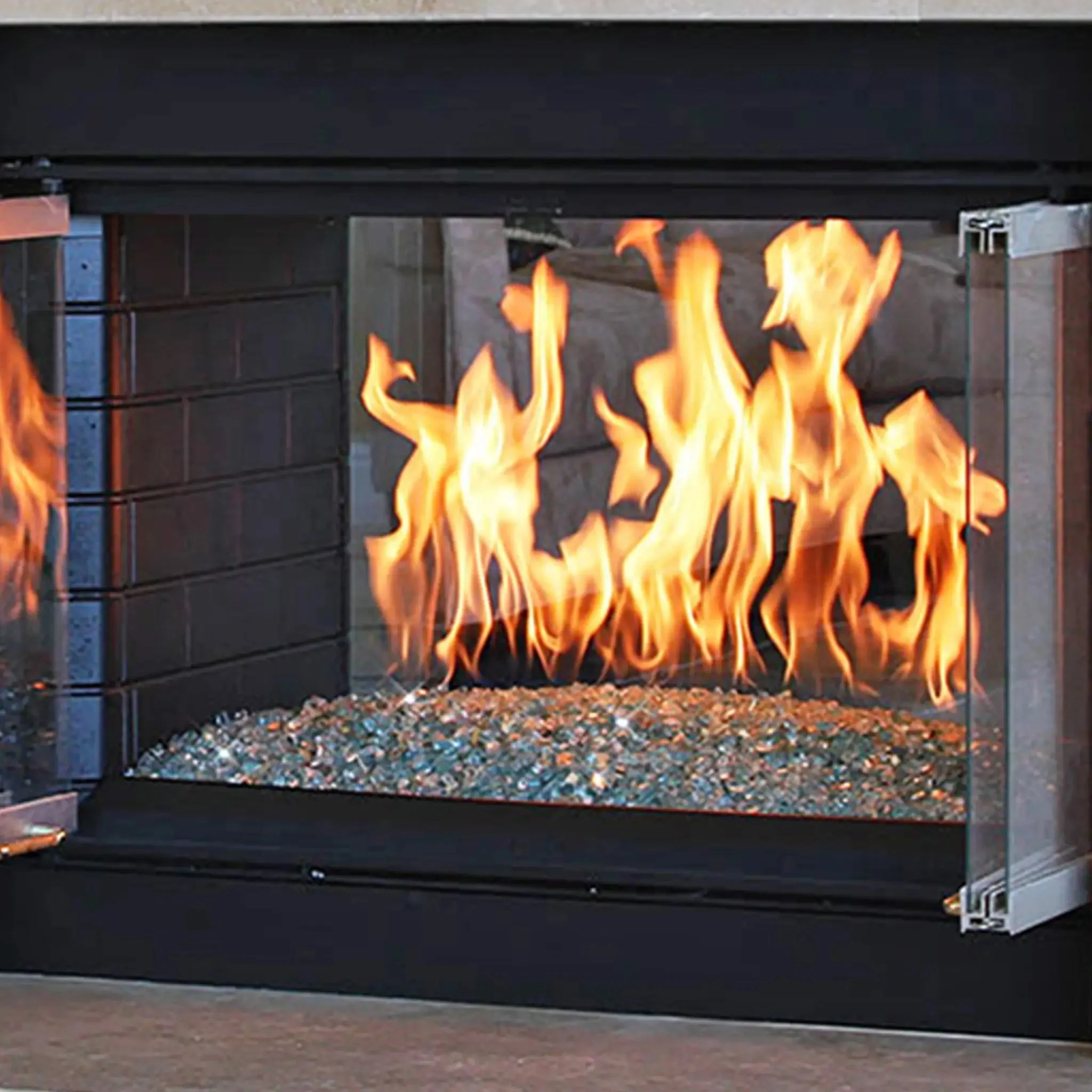 Starfire Glass 1/4" Broken Fire Glass (10lbs) - Image 9