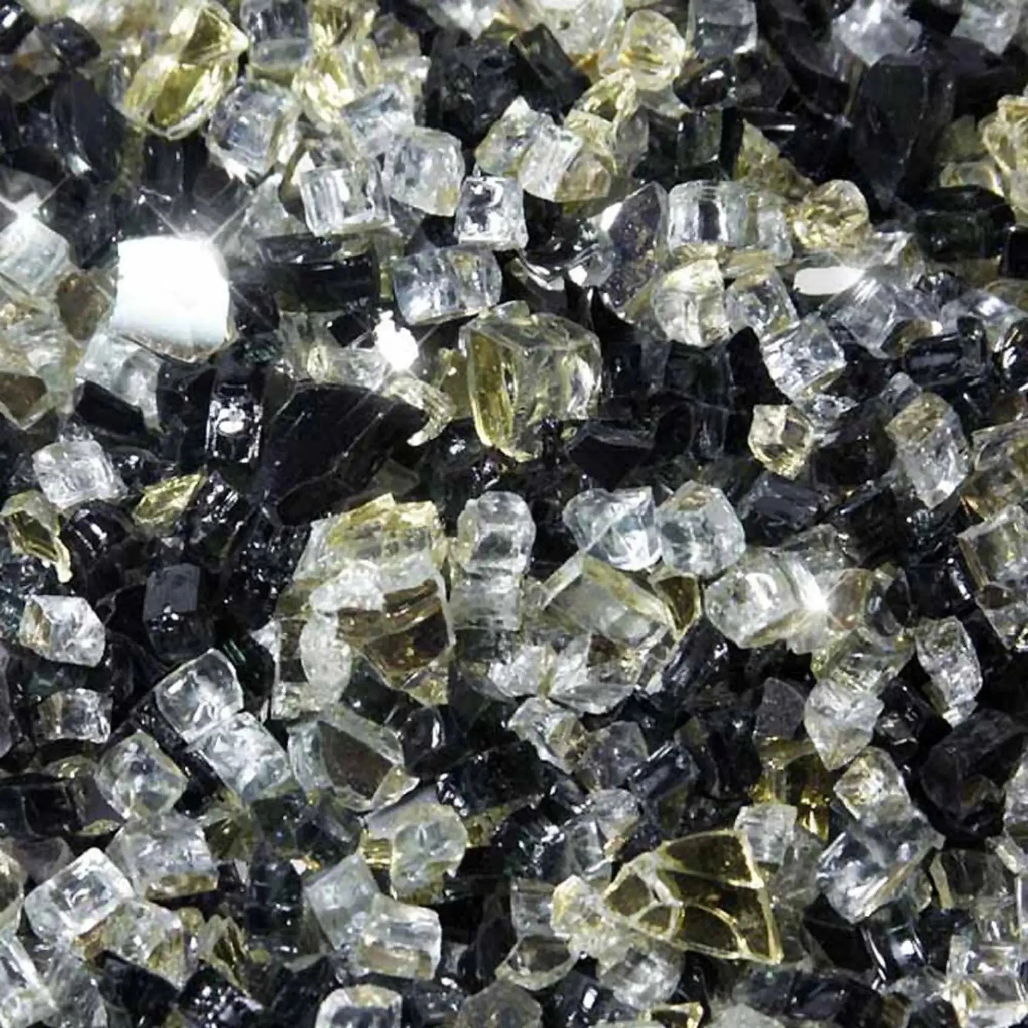 Starfire Glass 1/4" Broken Pre-Mixed Fire Glass (10lbs) - Image 16