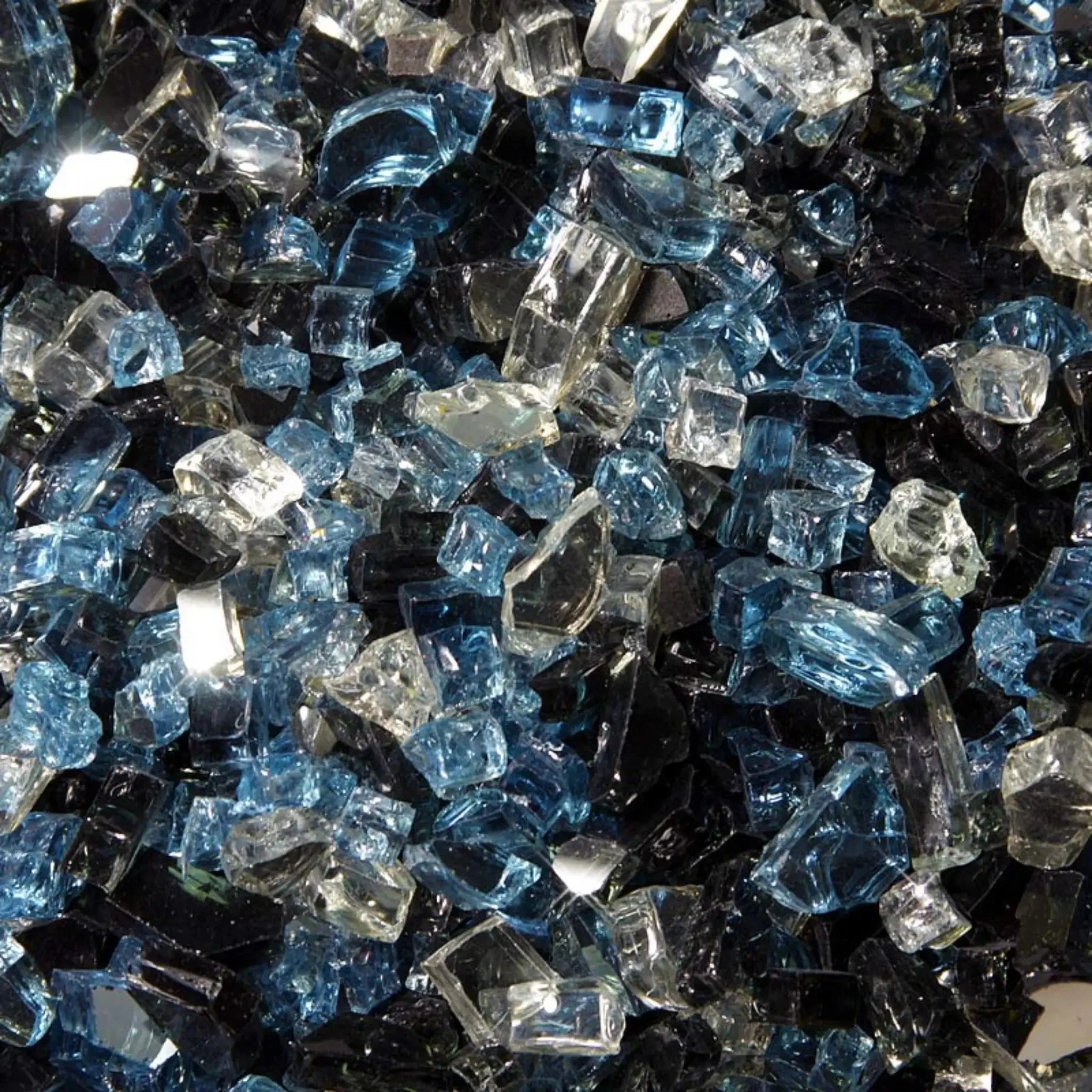 Starfire Glass 1/4" Broken Pre-Mixed Fire Glass (10lbs) - Image 18
