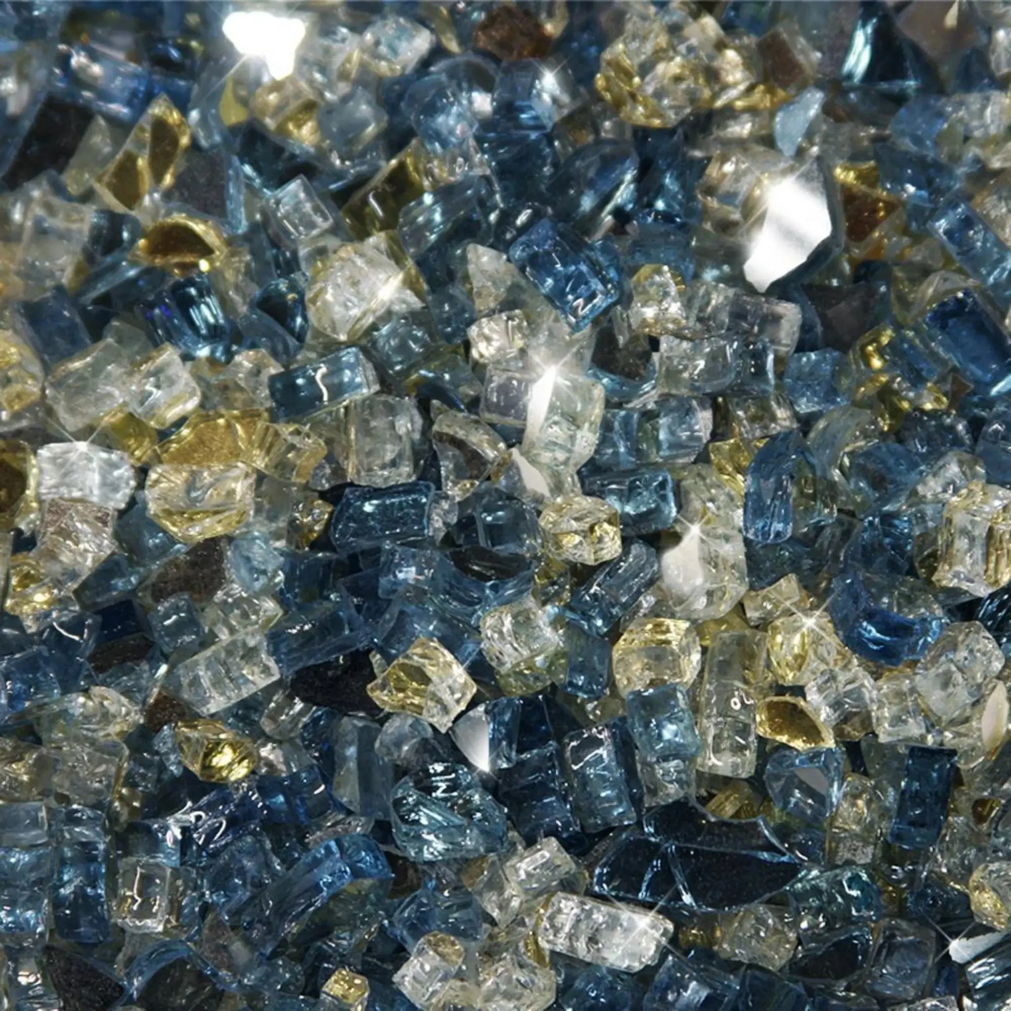 Starfire Glass 1/4" Broken Pre-Mixed Fire Glass (10lbs) - Image 19