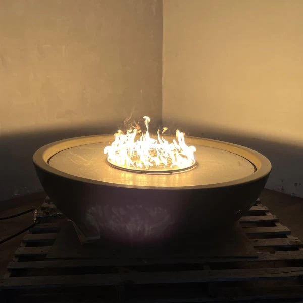 The Outdoor Plus 60" Sedona Concrete Gas Fire Pit (Chestnut) - Clearance - Image 6