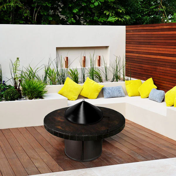 The Outdoor Plus Black Aluminum Cone Cover & Heat Reflector - Image 3