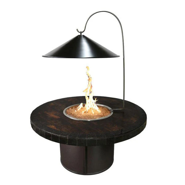 The Outdoor Plus Black Aluminum Cone Cover & Heat Reflector with Stand - Image 2