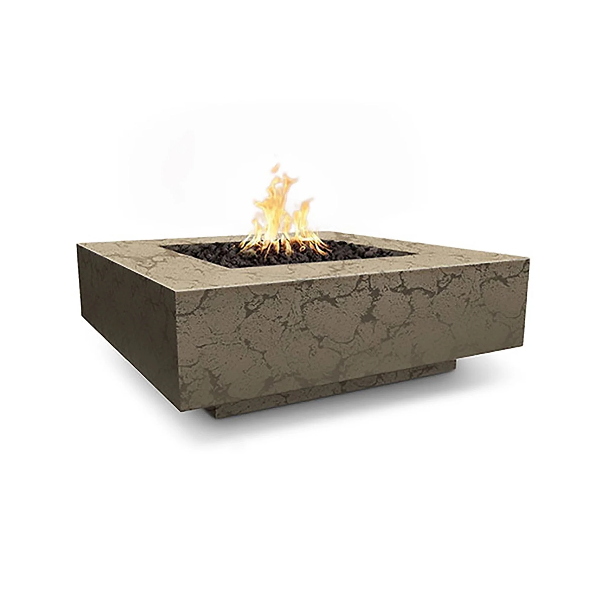 Cabo 48" Square Concrete Gas Fire Pit by The Outdoor Plus - Image 12