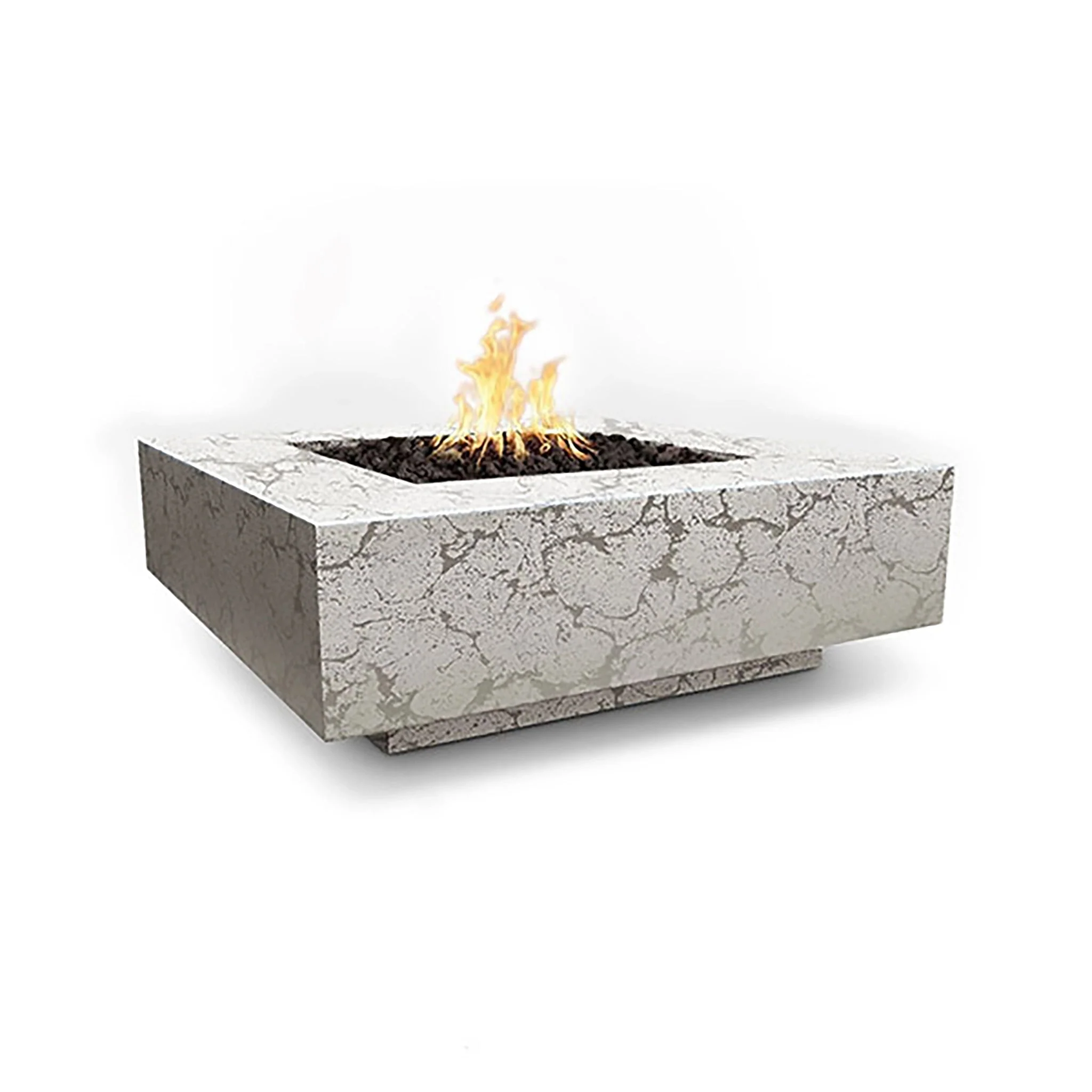 Cabo 48" Square Concrete Gas Fire Pit by The Outdoor Plus - Image 16