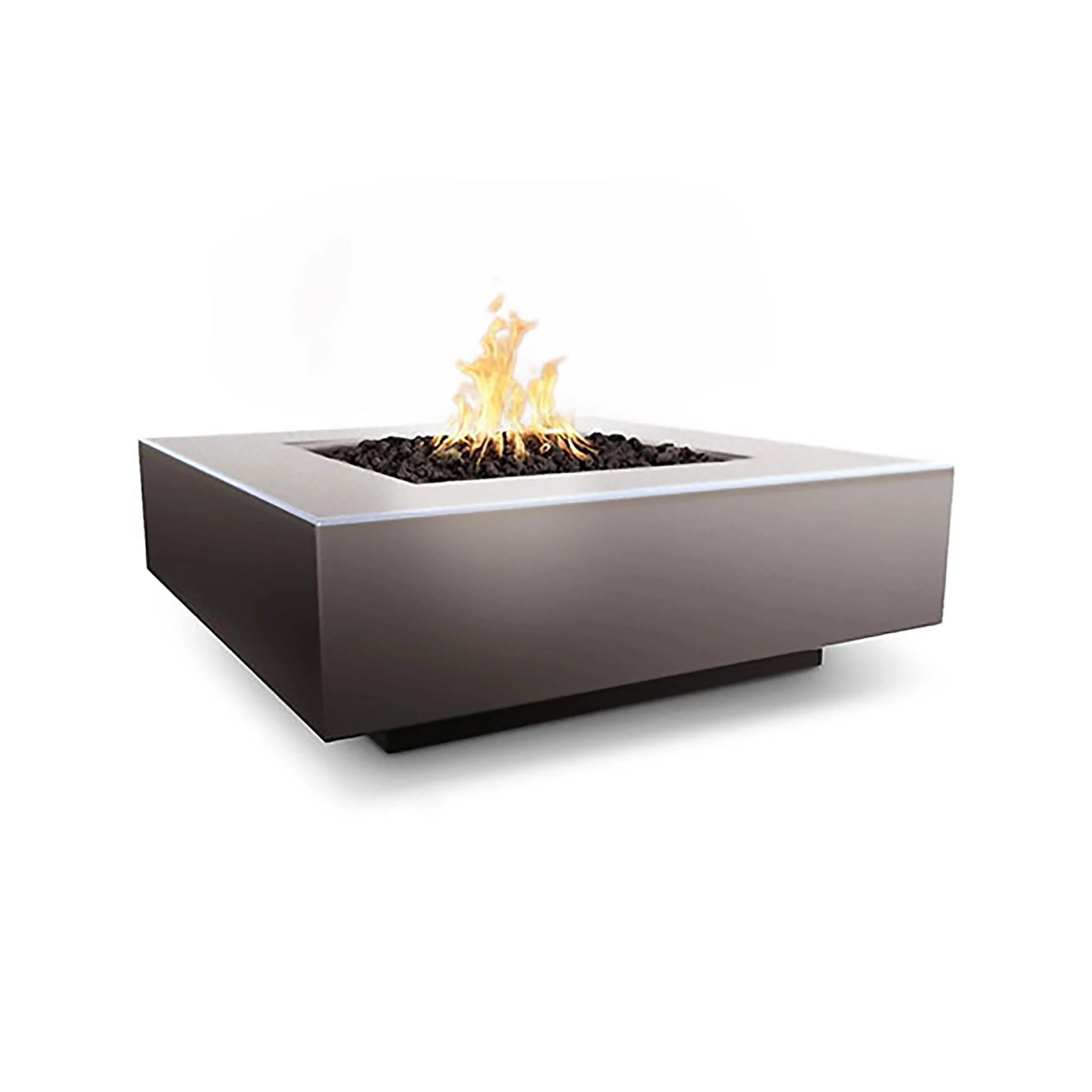Cabo 48" Square Concrete Gas Fire Pit by The Outdoor Plus - Image 17
