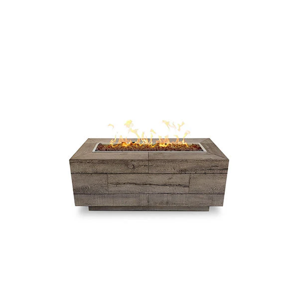 The Outdoor Plus 60" Catalina Wood Grain Concrete Gas Fire Pit - Image 3
