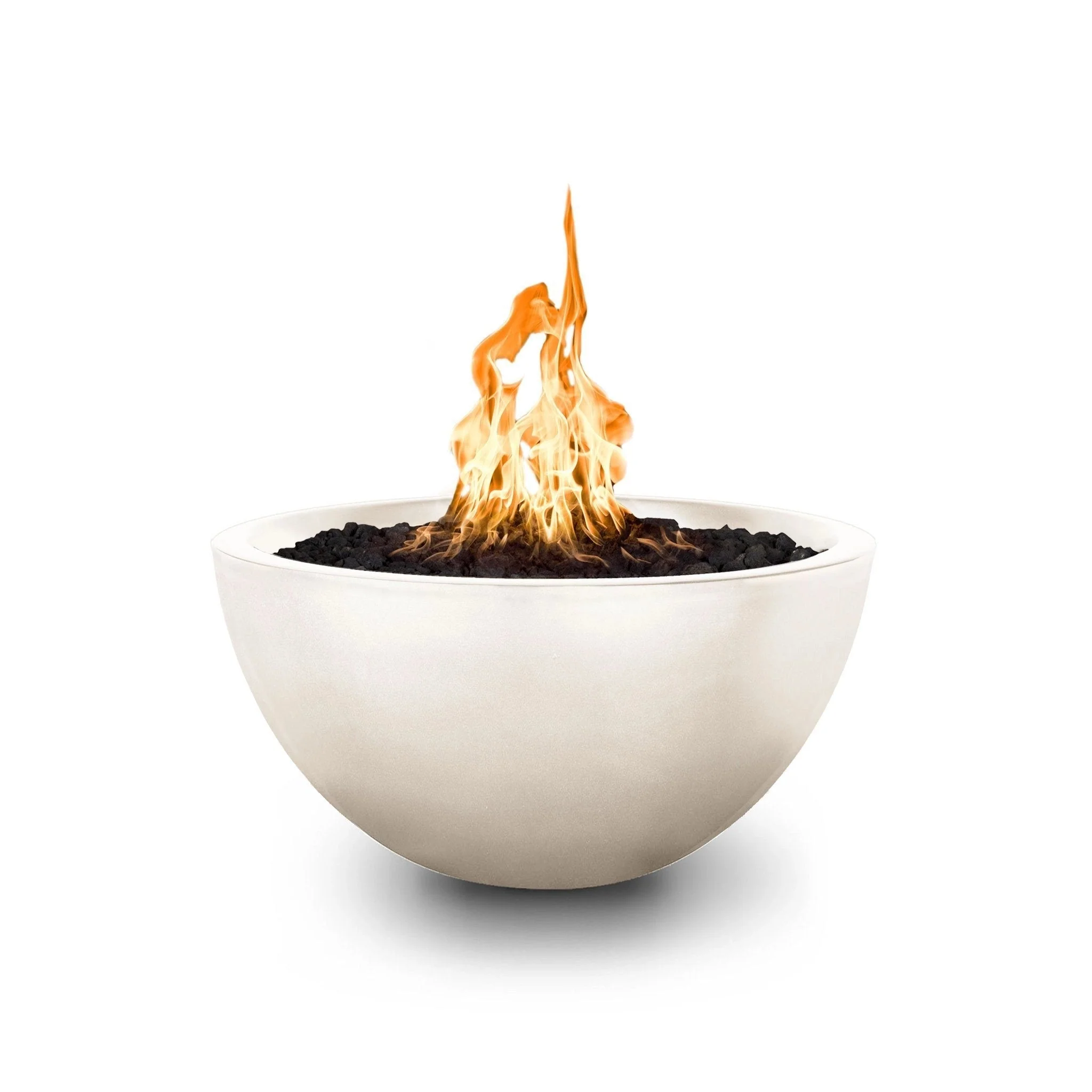 The Outdoor Plus 30" Luna Concrete Gas Fire Pit - Image 14