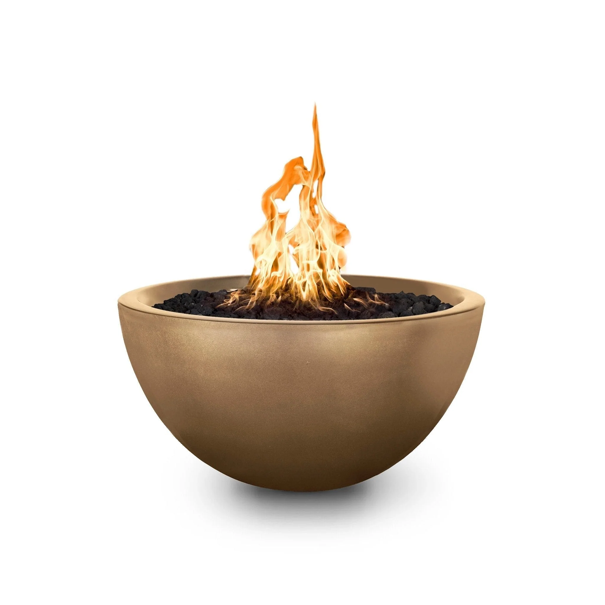 The Outdoor Plus 30" Luna Concrete Gas Fire Pit - Image 5