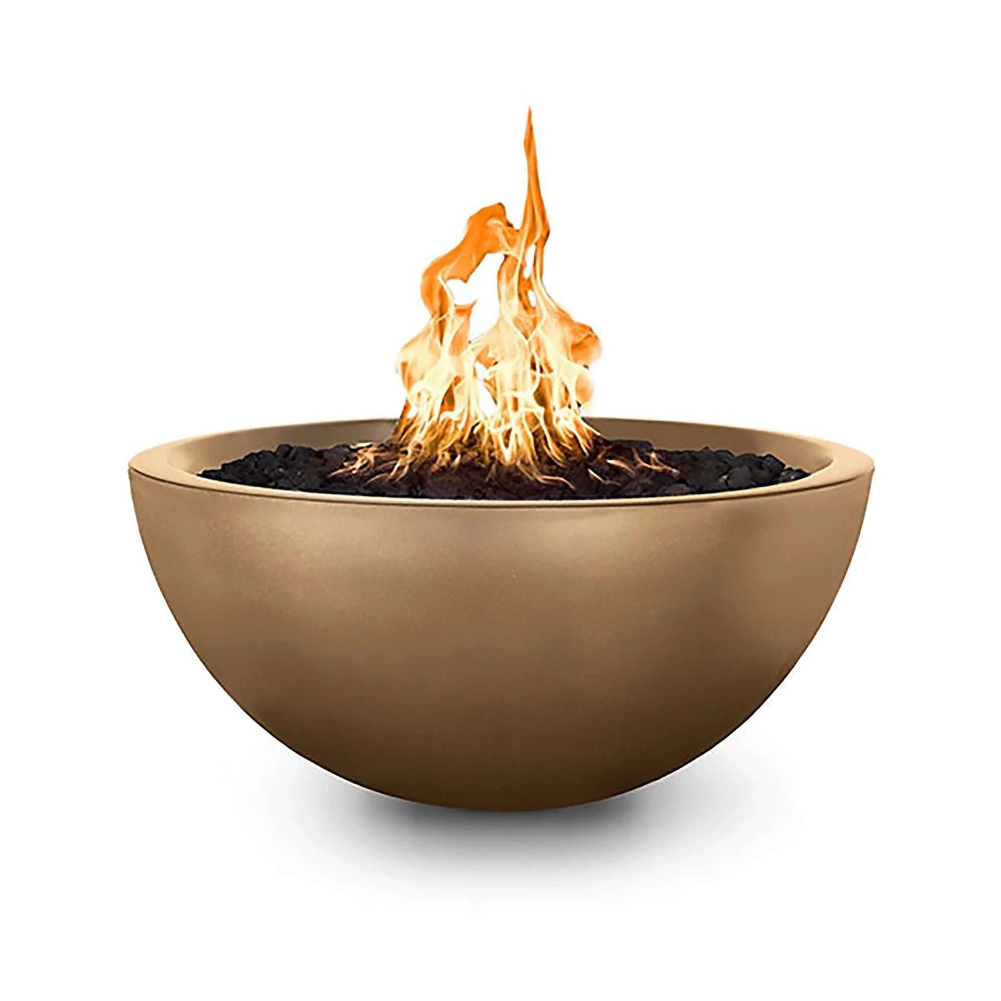 The Outdoor Plus 38" Luna Concrete Gas Fire Pit - Image 5