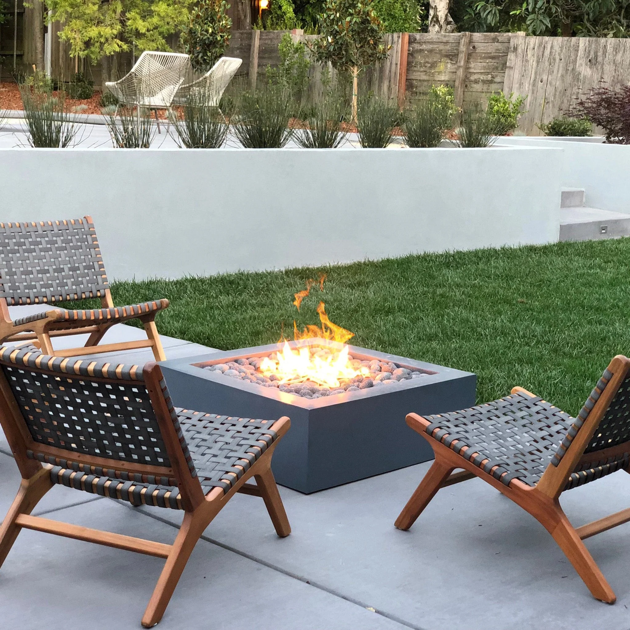 The Outdoor Plus 42" Quad Concrete Gas Fire Pit - Image 3